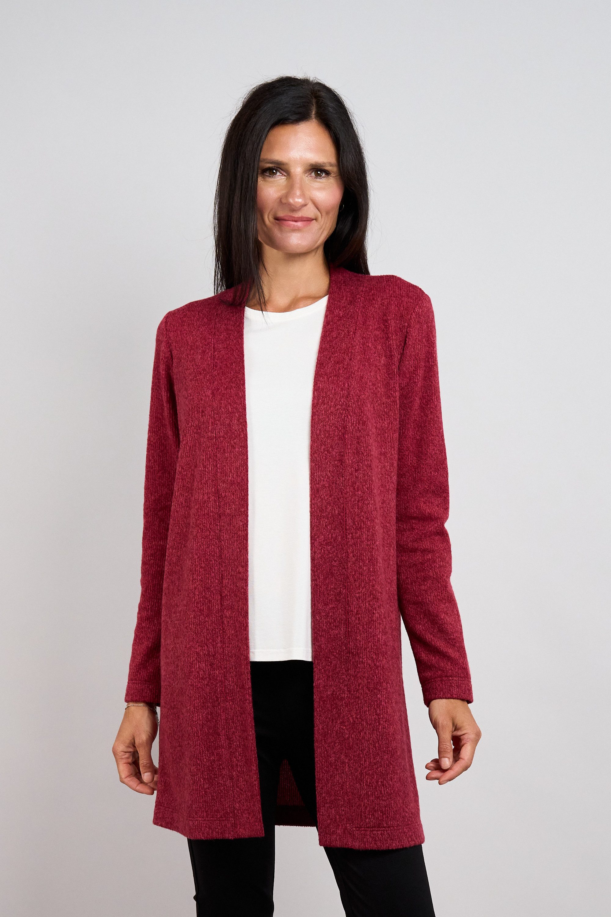 Seidel Moden Longstrickjacke ohne Verschluss / MADE IN GERMANY