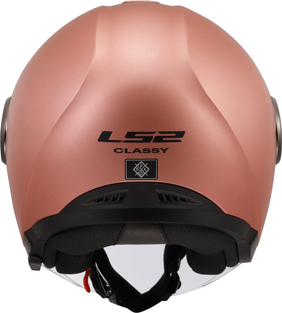 LS2 Motorradhelm OF620 Classy Solid Jethelm, vorbereitet für Kommunikationssystem,integriertes Sonnenvisier