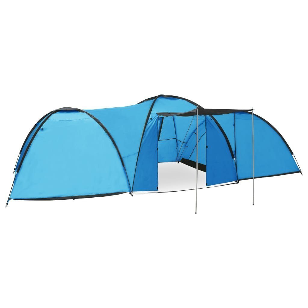 DOTMALL Kuppelzelt Camping-Zelt für 8 Personen,Familienzelt Stehhöhe 1900mm Blau