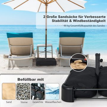 COSTWAY Schirmhalter Sonnenschirmständer, für Stöcke bis Ø 48 mm
