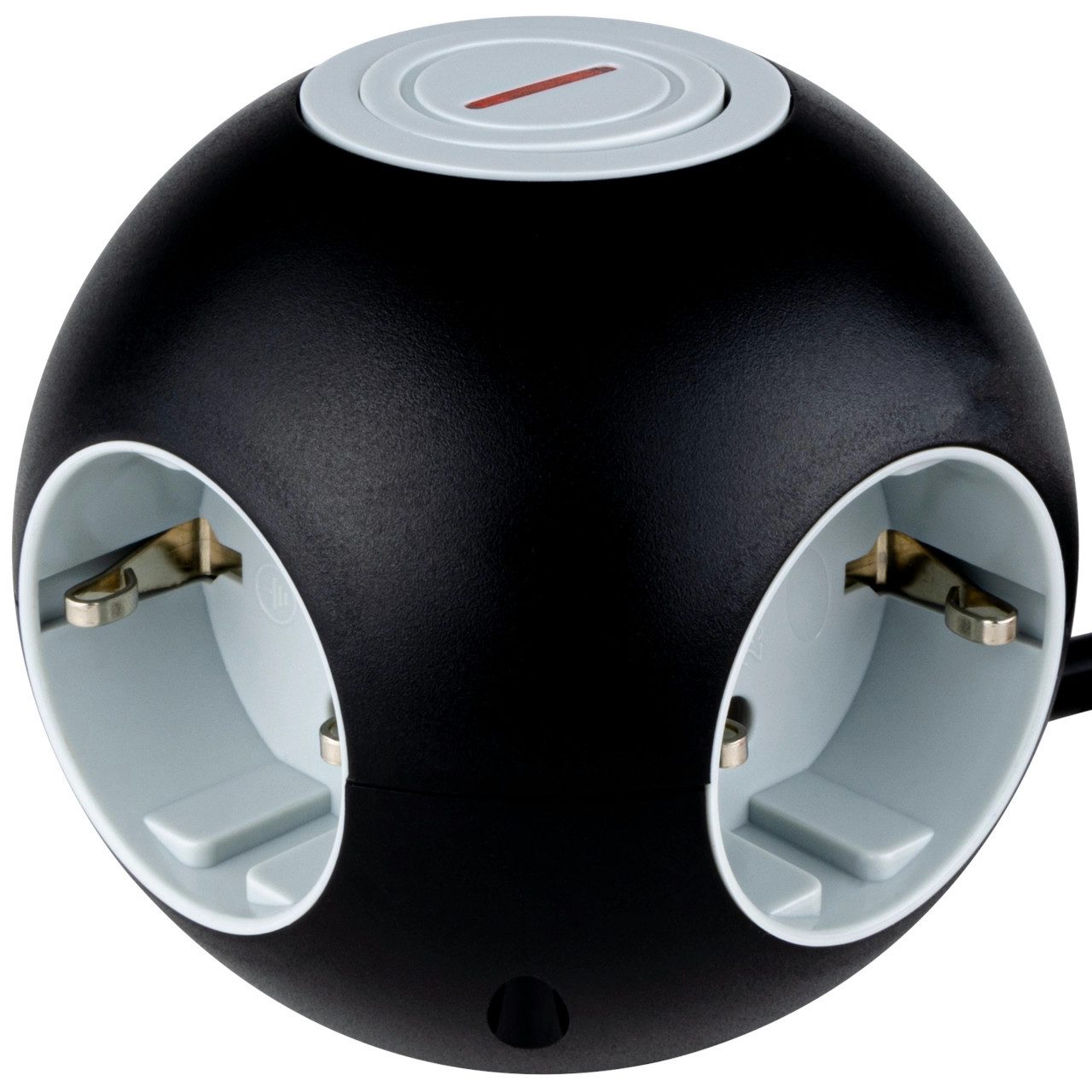 REV Ritter GmbH REV Steckdosenwürfel Powerglobe 4-fach mit Steckdosenverteiler, Berührungsschutz