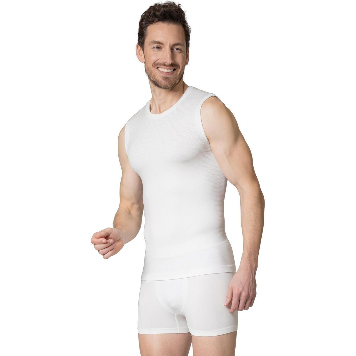 Odlo Funktionsunterhemd The Performance Light Base Layer Tank Nahtloses, geruchsneutrales Tanktop aus recyceltem Polyester für