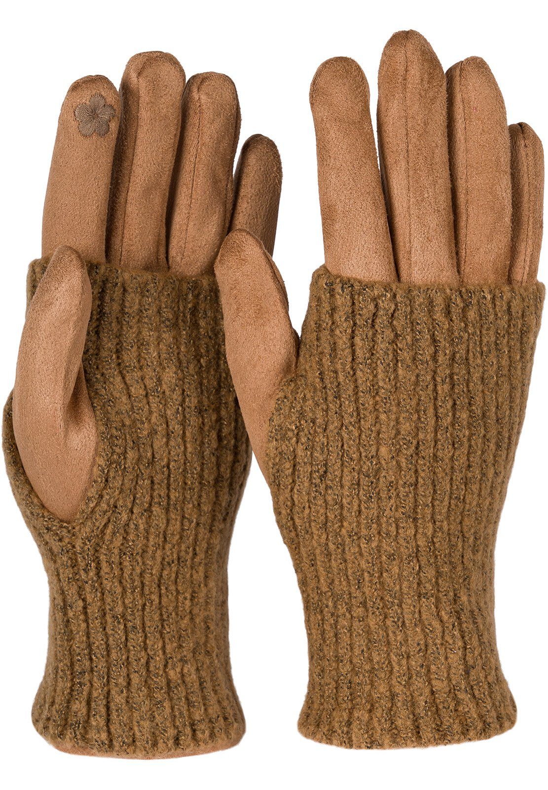 styleBREAKER Strickhandschuhe Touchscreen Stoff Handschuhe mit günstig online kaufen