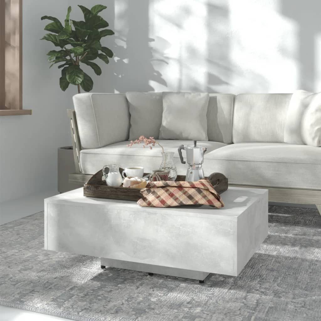 furnicato Couchtisch Betongrau 85x55x31 cm Holzwerkstoff günstig online kaufen