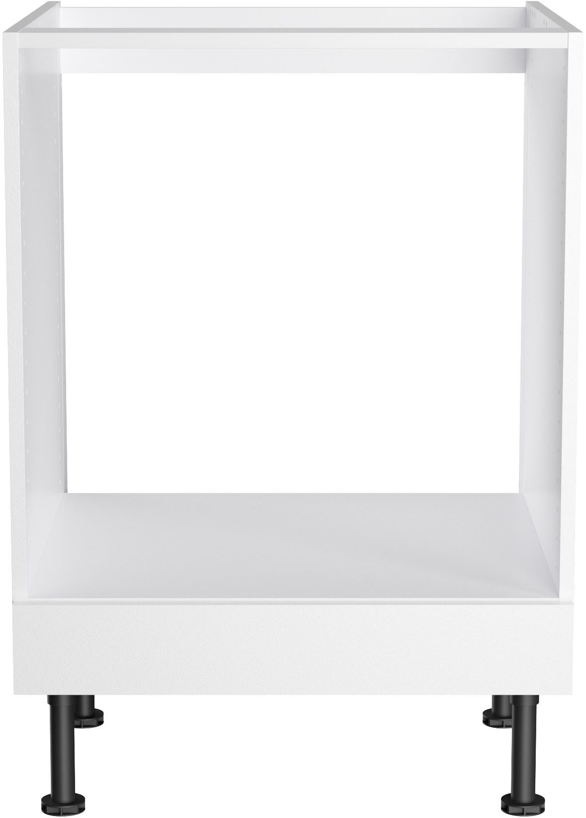 KOCHSTATION Herdumbauschrank KS-Bern2 Breite 60 cm, Umbauschrank für Einbauherde, 1 feste Blende