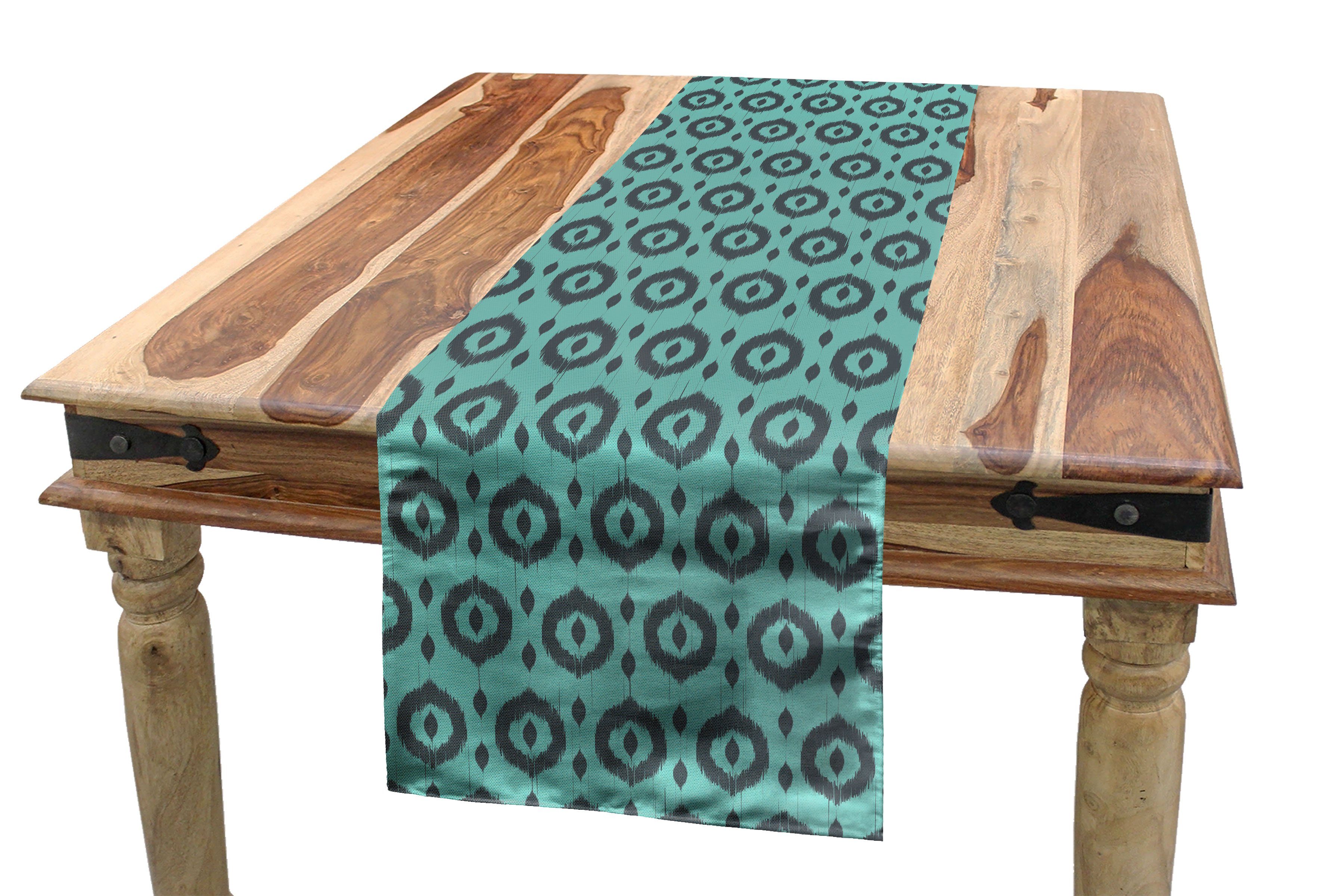Tischläufer, Tischläufer traditionelle Rechteckiger Dekorativer Punkte Ikat Esszimmer Küche Abakuhaus