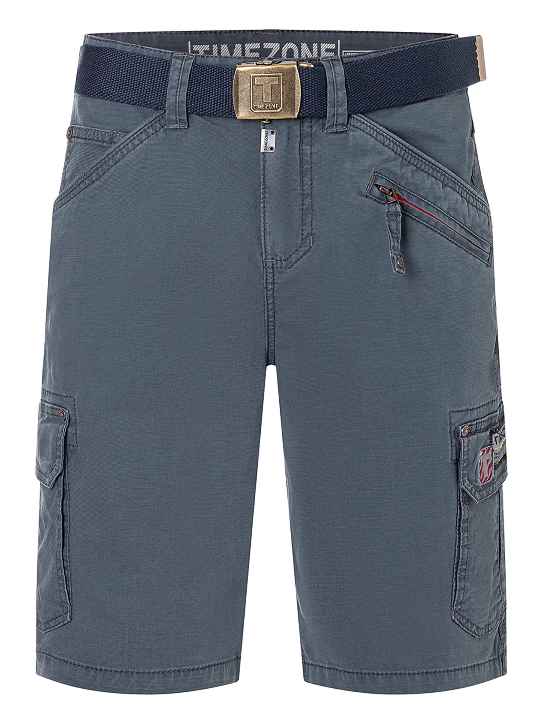 Cargoshorts Inklusive Gürtel Cargotaschen Reißverschluss Bundkomfort