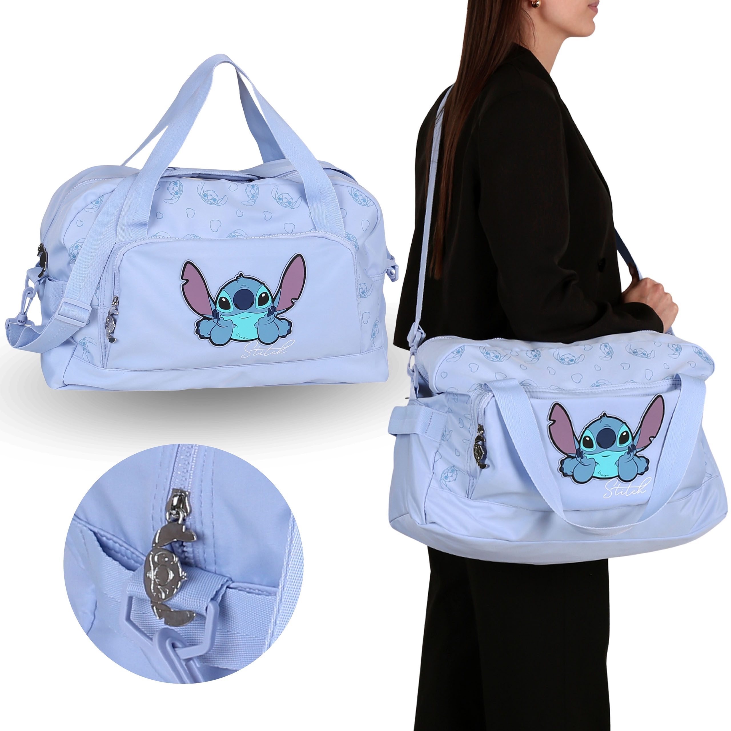 Sarcia.eu Reisetasche Disney Stitch Sporttasche – 47 × 20 × 29 cm, leicht & geräumig