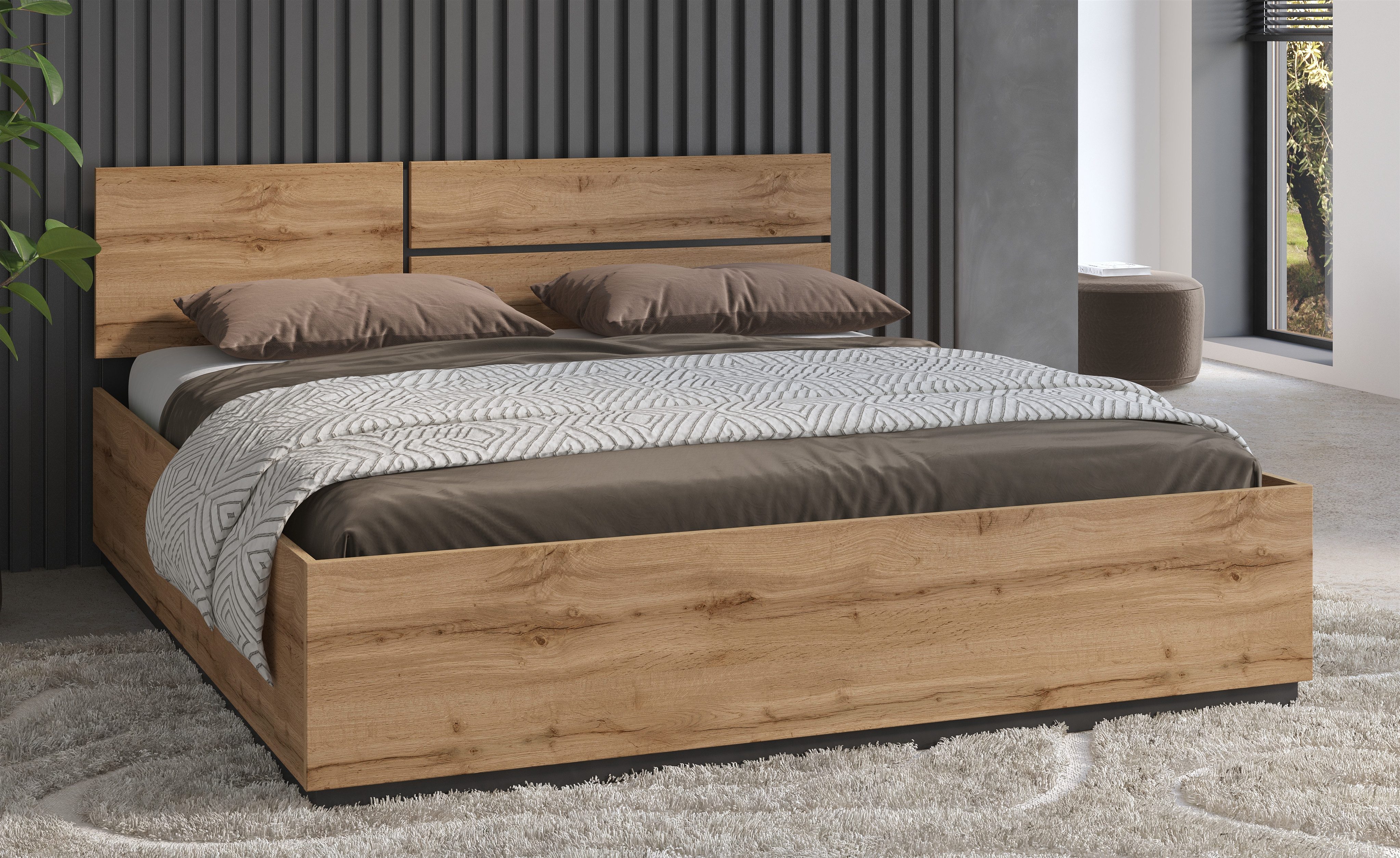 INOSIGN Bettgestell Cross, moderner Bettrahmen, Doppelbett günstig online kaufen