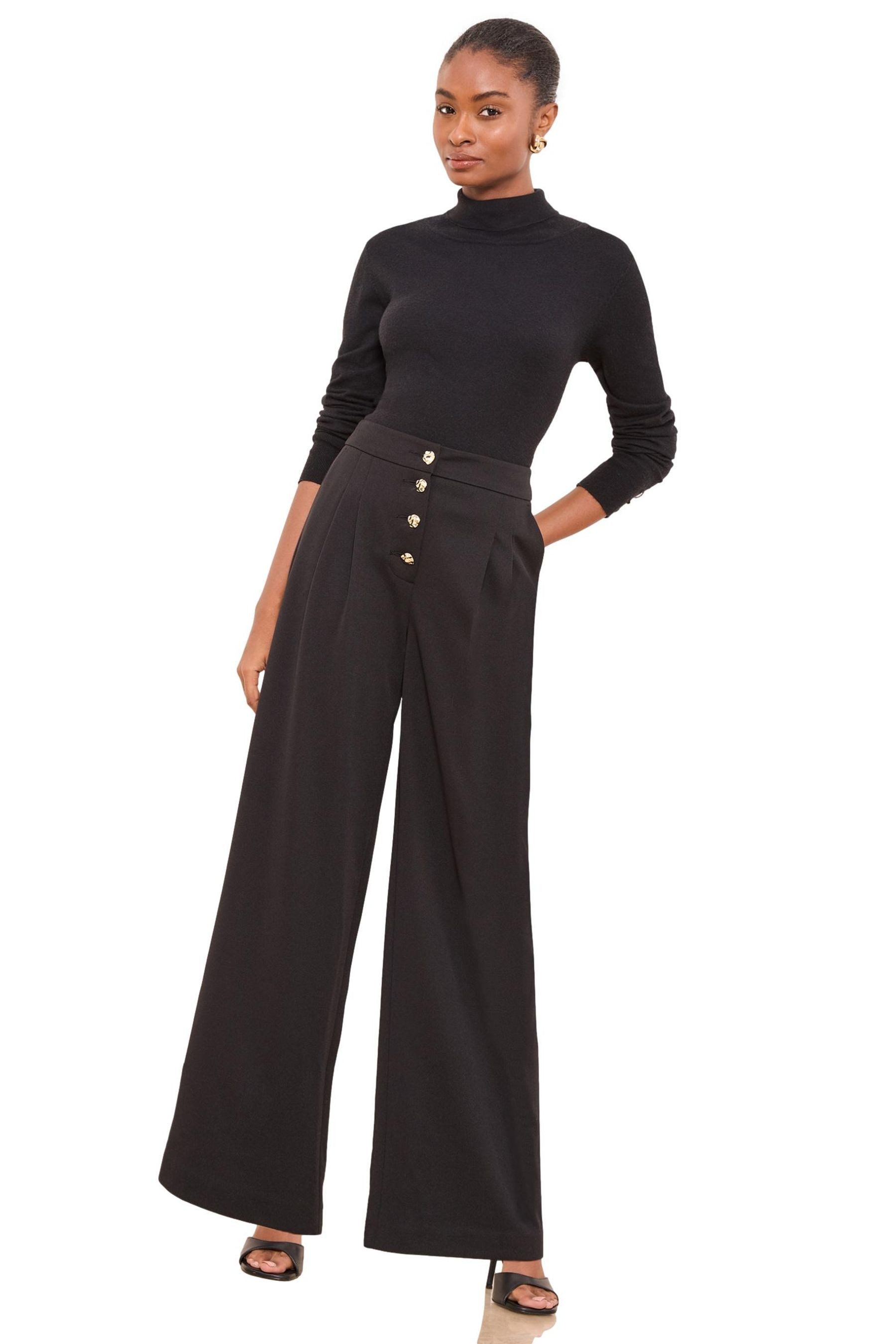 Palazzohose Lipsy Plissierte Hose mit weitem Bein