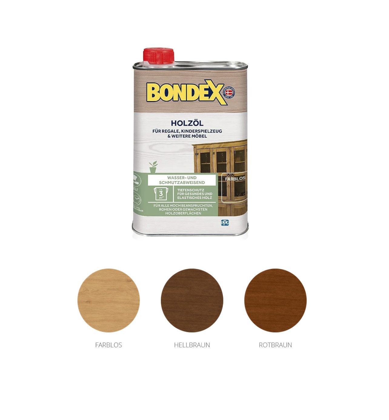 Bondex Holzöl Holzöl 250 ml Lösemittelhaltiges Holzöl Pflege und Auffrischung, 0.25 L, lösemittelhaltig