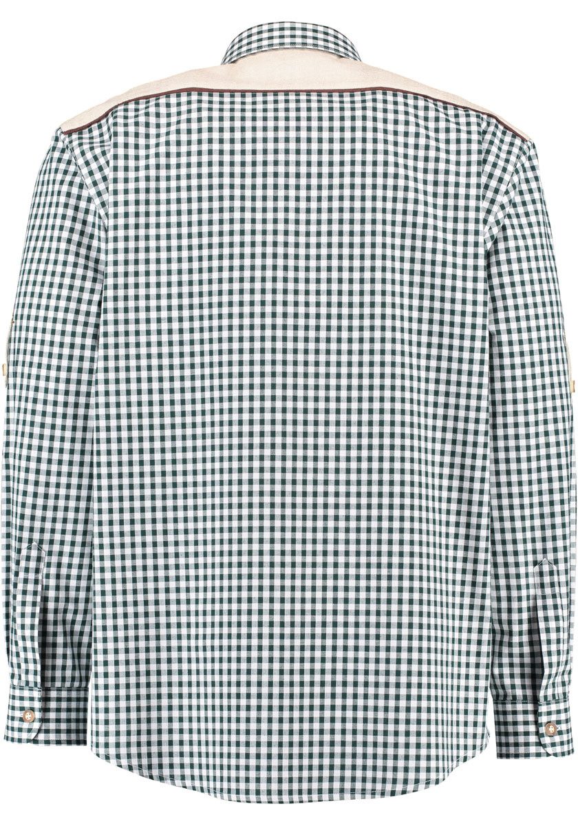 OS Trachten Trachtenhemd Draker Langarmhemd mit Paspeltasche, Edelweiß-Stic günstig online kaufen