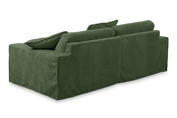 KAWOLA 3-Sitzer NETTA, Sofa Cord Bezug abziehbar, versch. Breiten und versch. Farben