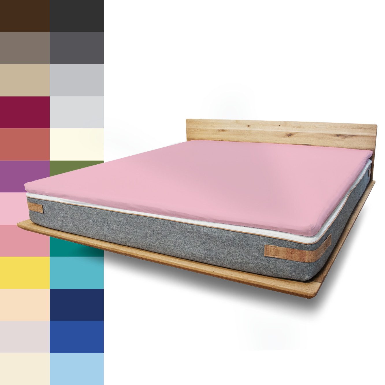 JONA SLEEP Spannbettlaken für Topper, wirft günstig online kaufen