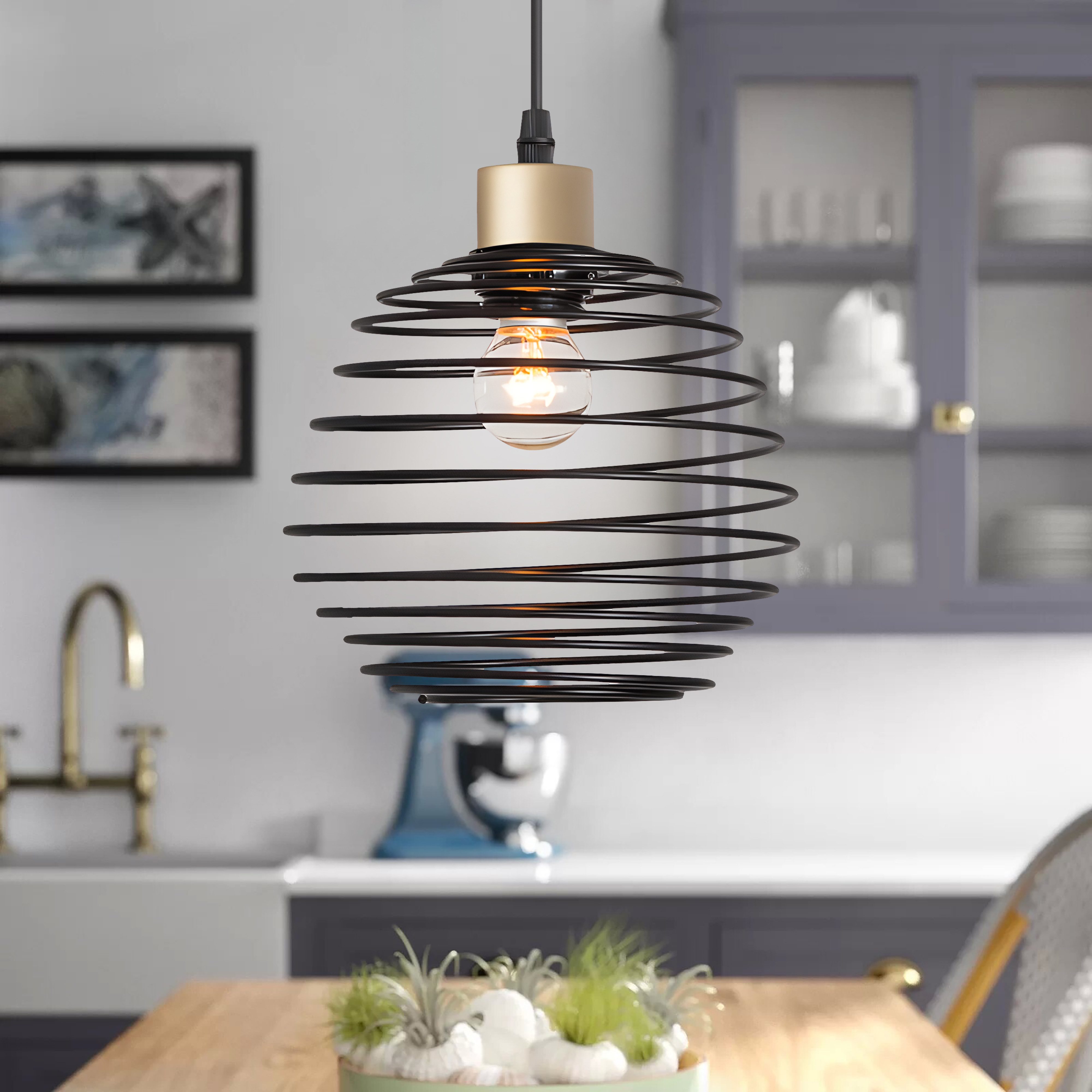 MLT&RIDDLE Pendelleuchte Einzelne Kugel-Eleganz 1-Licht-Pendelleuchte, ohne günstig online kaufen