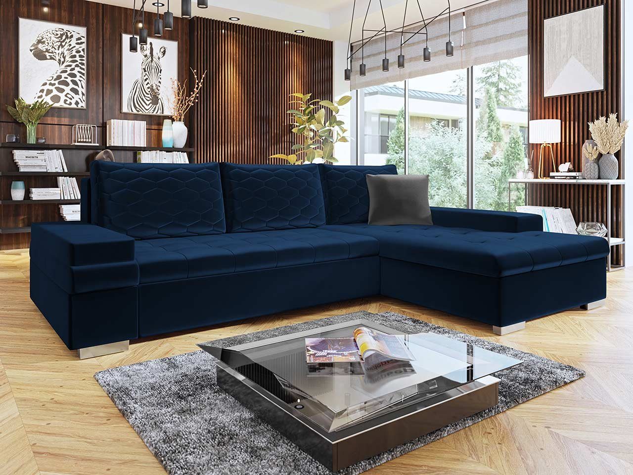 MIRJAN24 Ecksofa Universal L-Form, mit mane Bangkok Couch Wohnzimmer, Bettkasten, Premium, Schlaffunktion und Mini