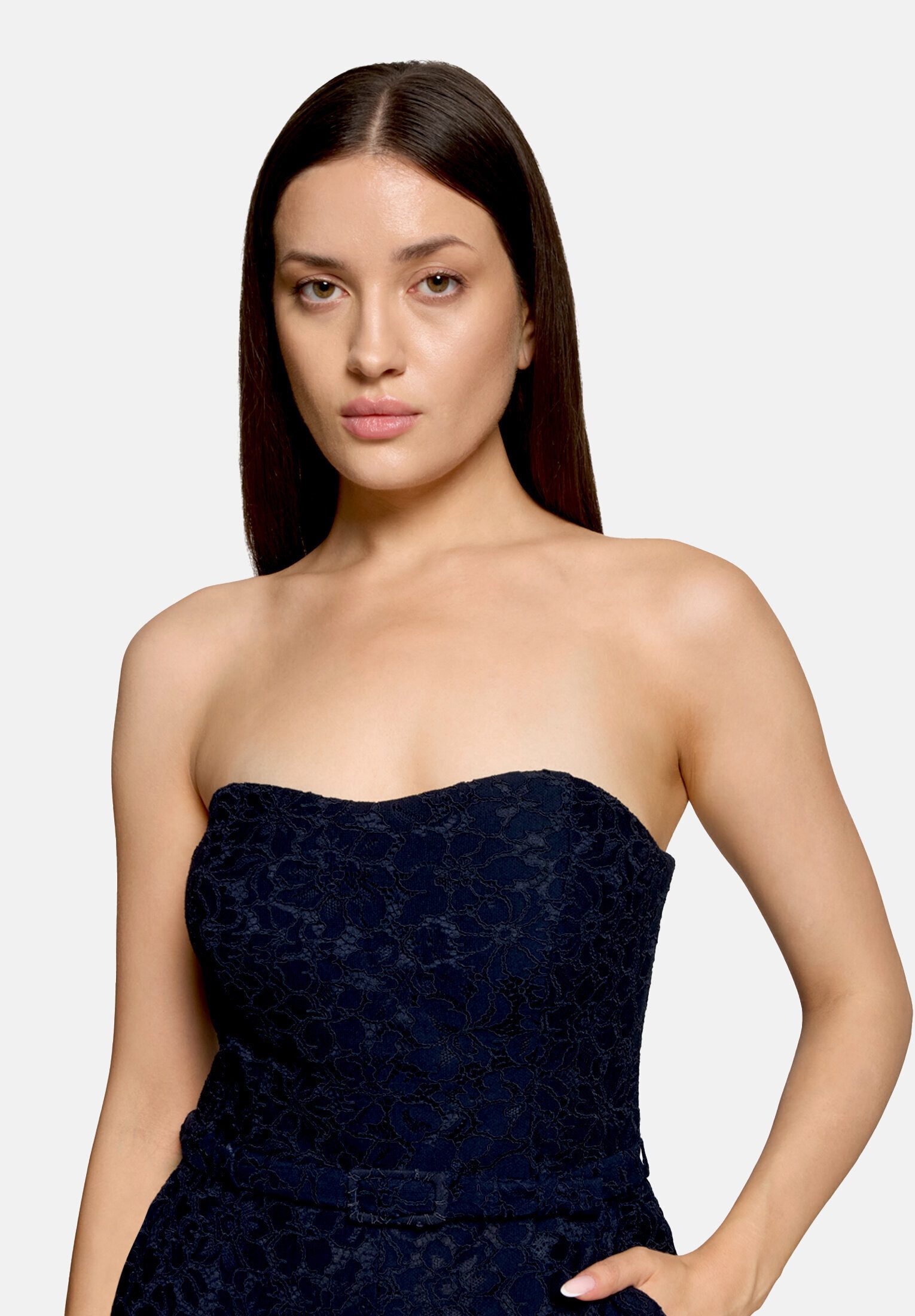 Vera Mont Overall Damen mit Spitze (1-tlg) Gürtel