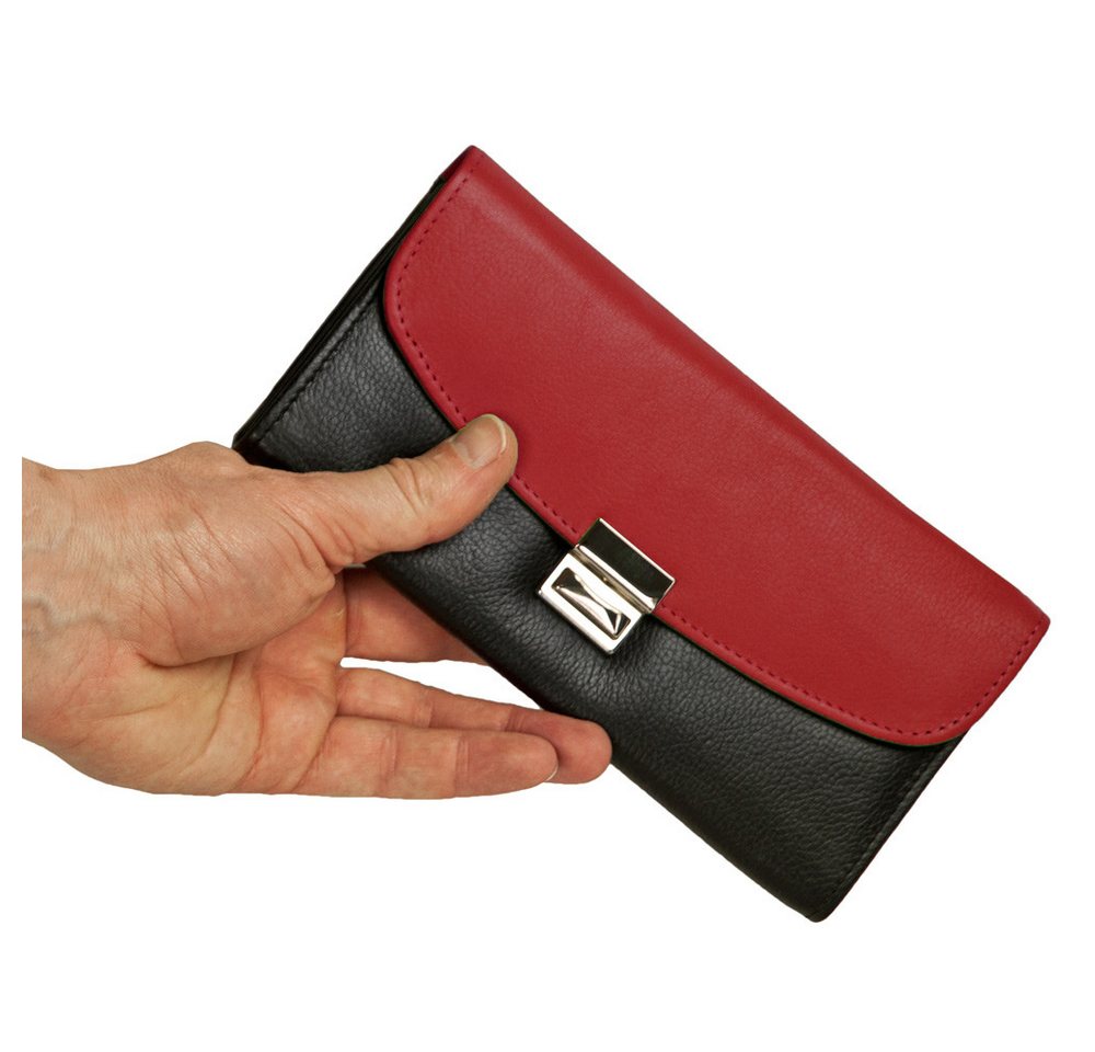 Hamosons Kellnerbörse Profi Kellnerbörse / Kellnergeldbeutel Schwarz mit Rot, Hamosons