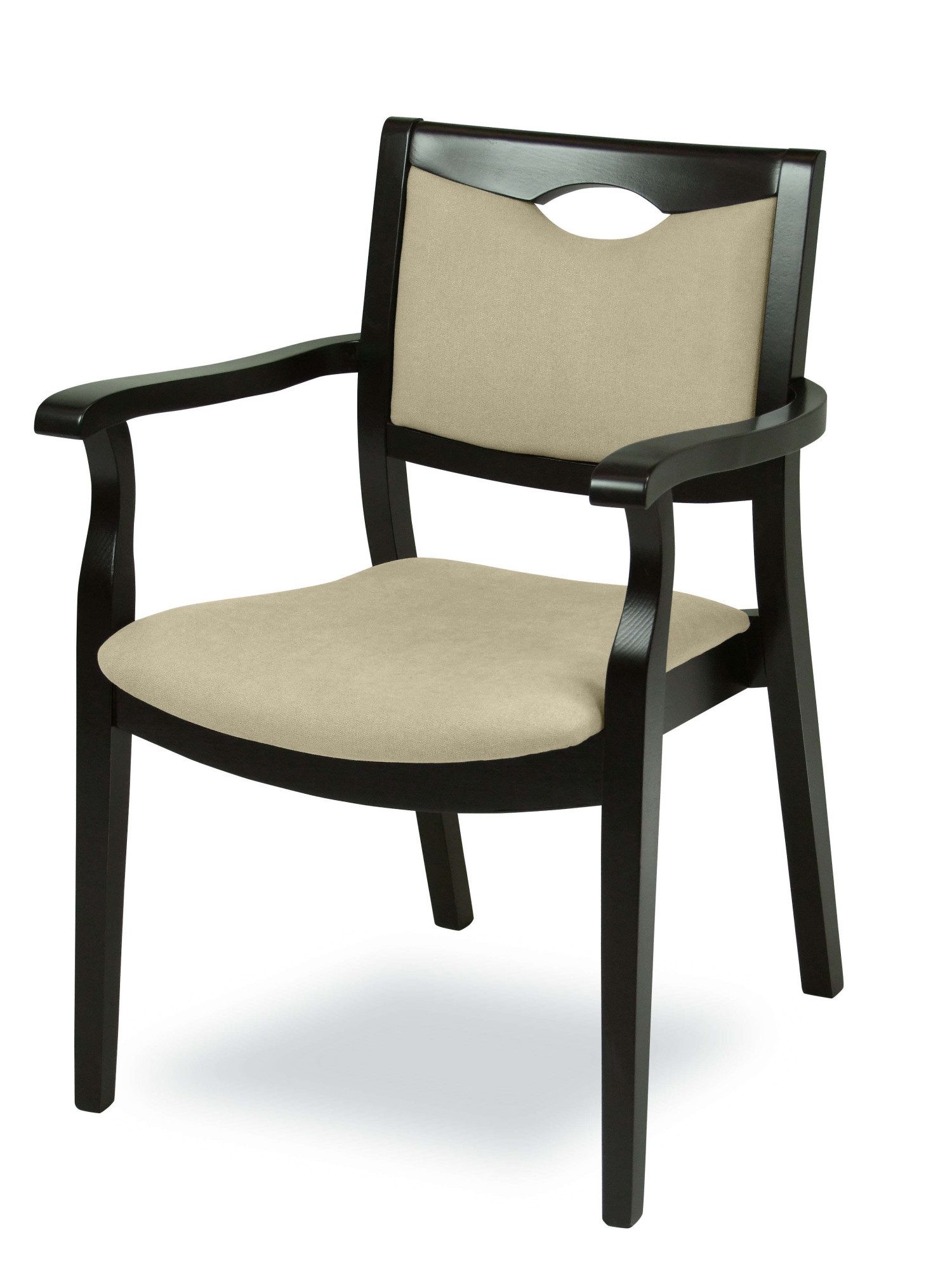 Home affaire Armlehnstuhl London, Stuhl, Komfortsessel, 3 Gestellfarben, Made in Italy (1 St), Extra-komfortabel, ergonomisch, fleckenabweisendes Gewebe, Massivholz