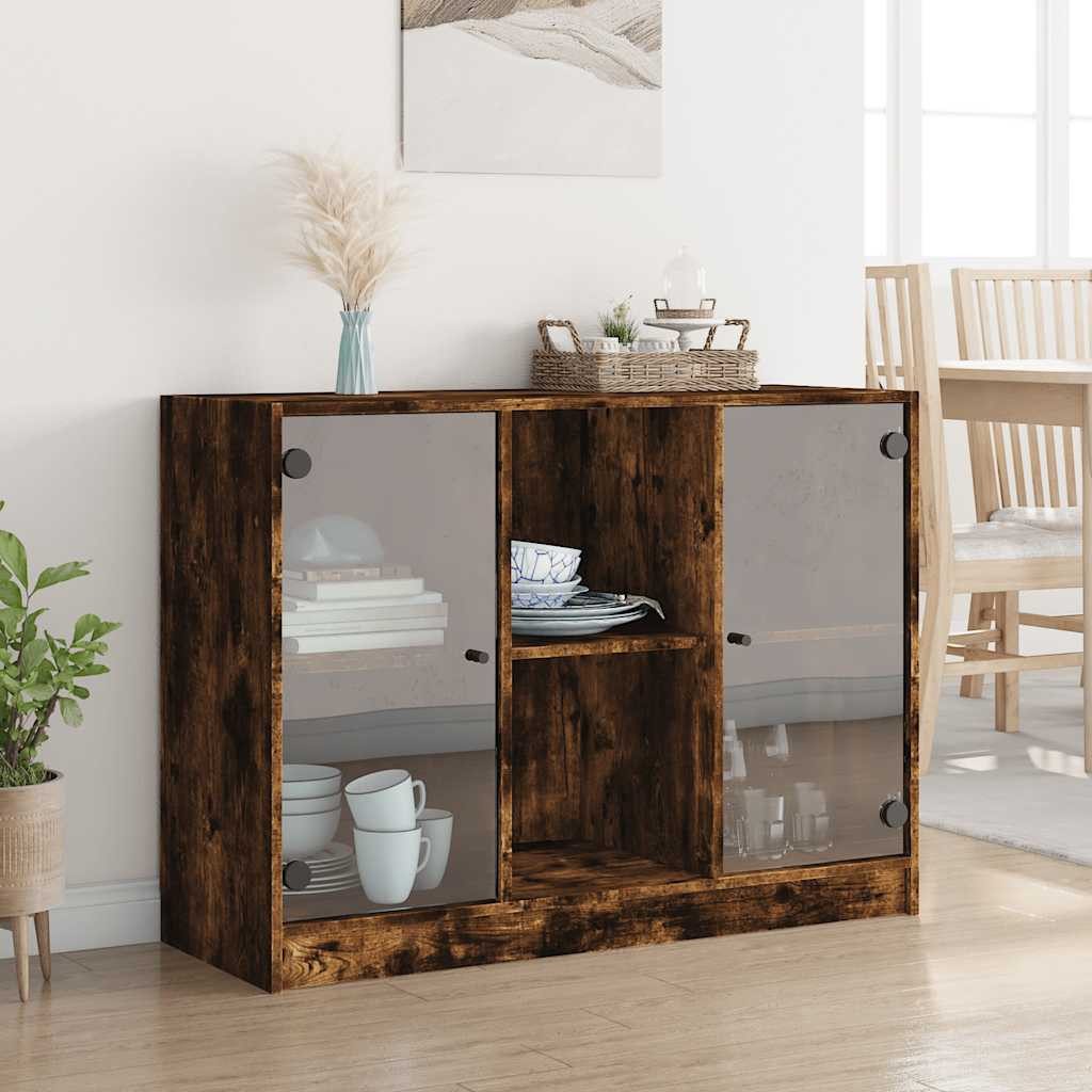 vidaXL Sideboard Sideboard Räuchereiche 102x37x75,5 cm günstig online kaufen