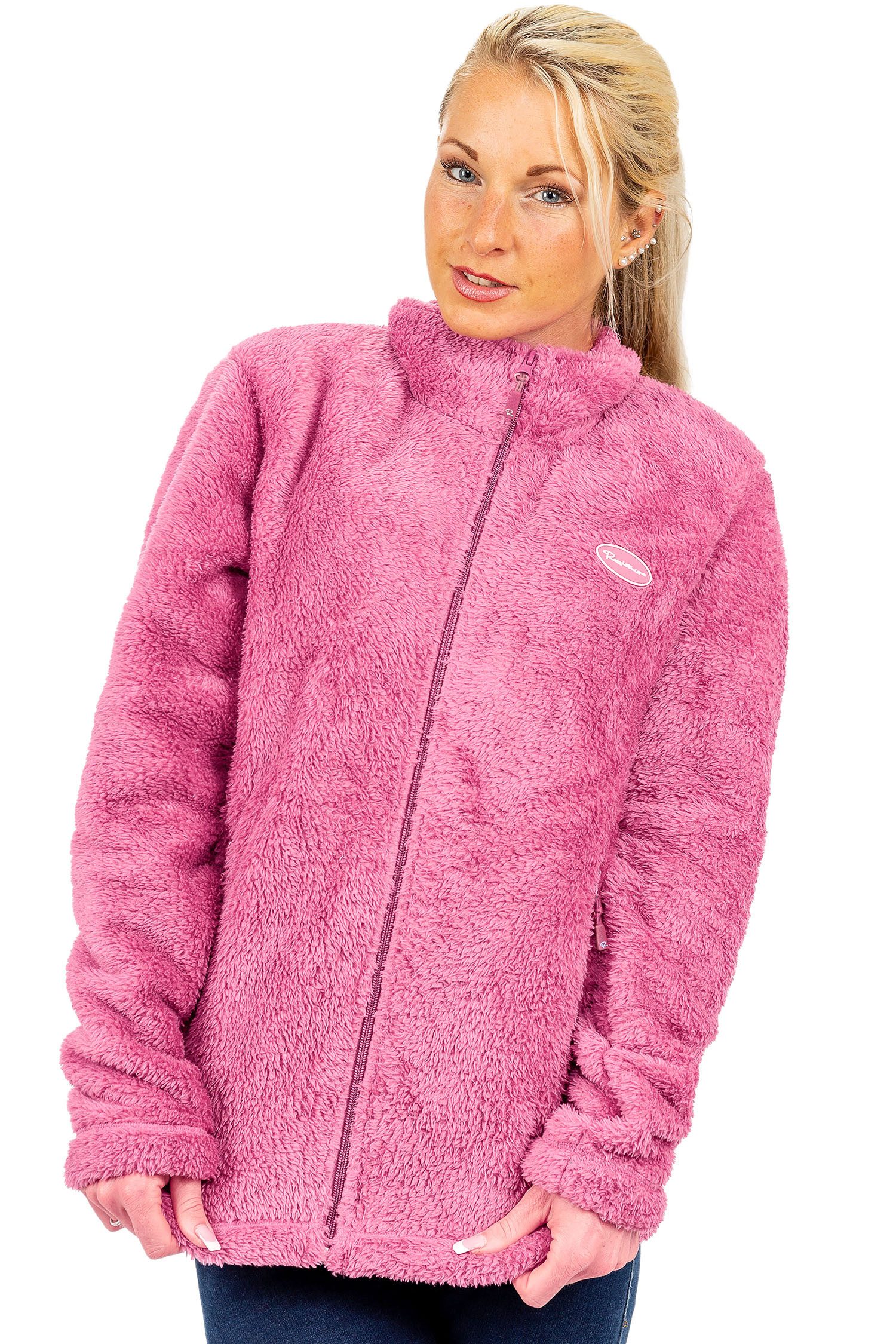 Reichstadt Fleecejacke Damen Fleecejacke 22RSW002 Extravagante Reißverschluss-Anhänger