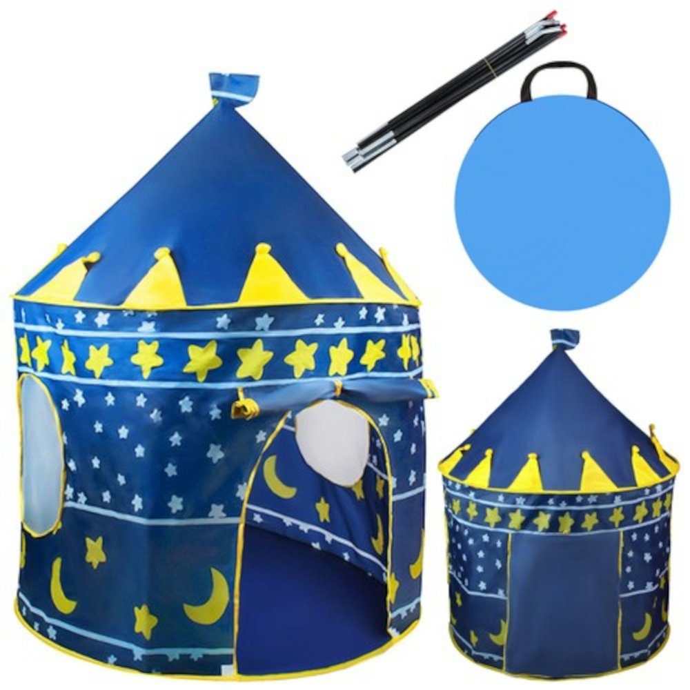 ISO TRADE Innenzelt Blaues Kinderzelt, Personen: 2 (Spar-Set, 1 tlg., spielen, Prinzessin), das Zelt hat keine scharfen Kanten
