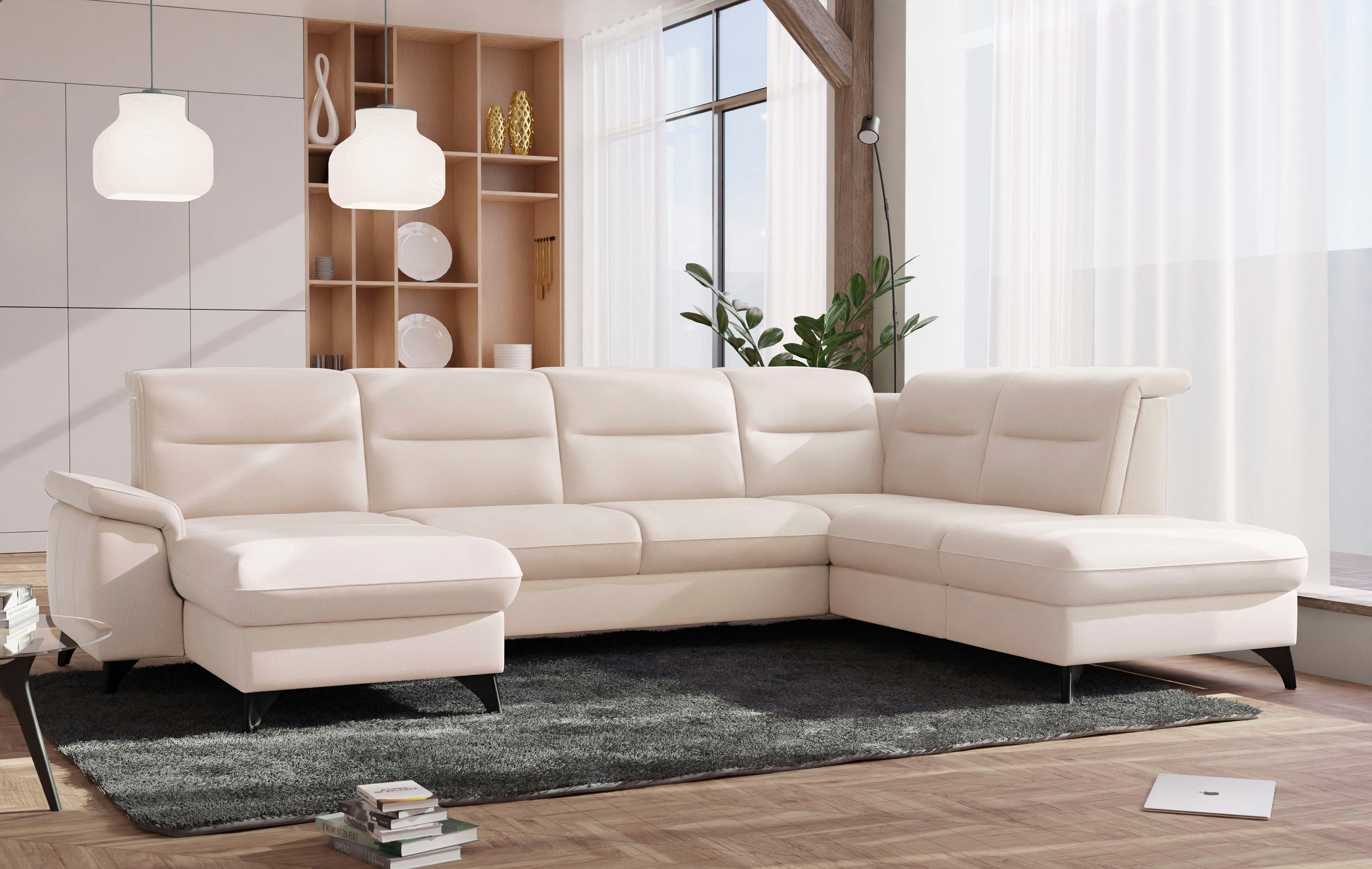 sit&more Wohnlandschaft Astoria U-Form, wahlweise mit motorischer Relaxfunktion