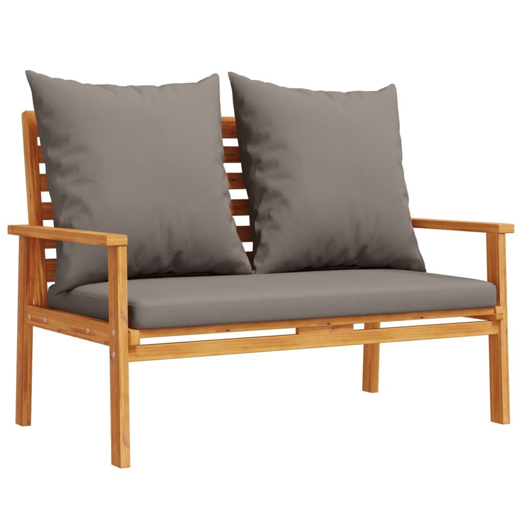 vidaXL Sofaelement Gartensofa 120 cm mit Kissen Massivholz (1 St)