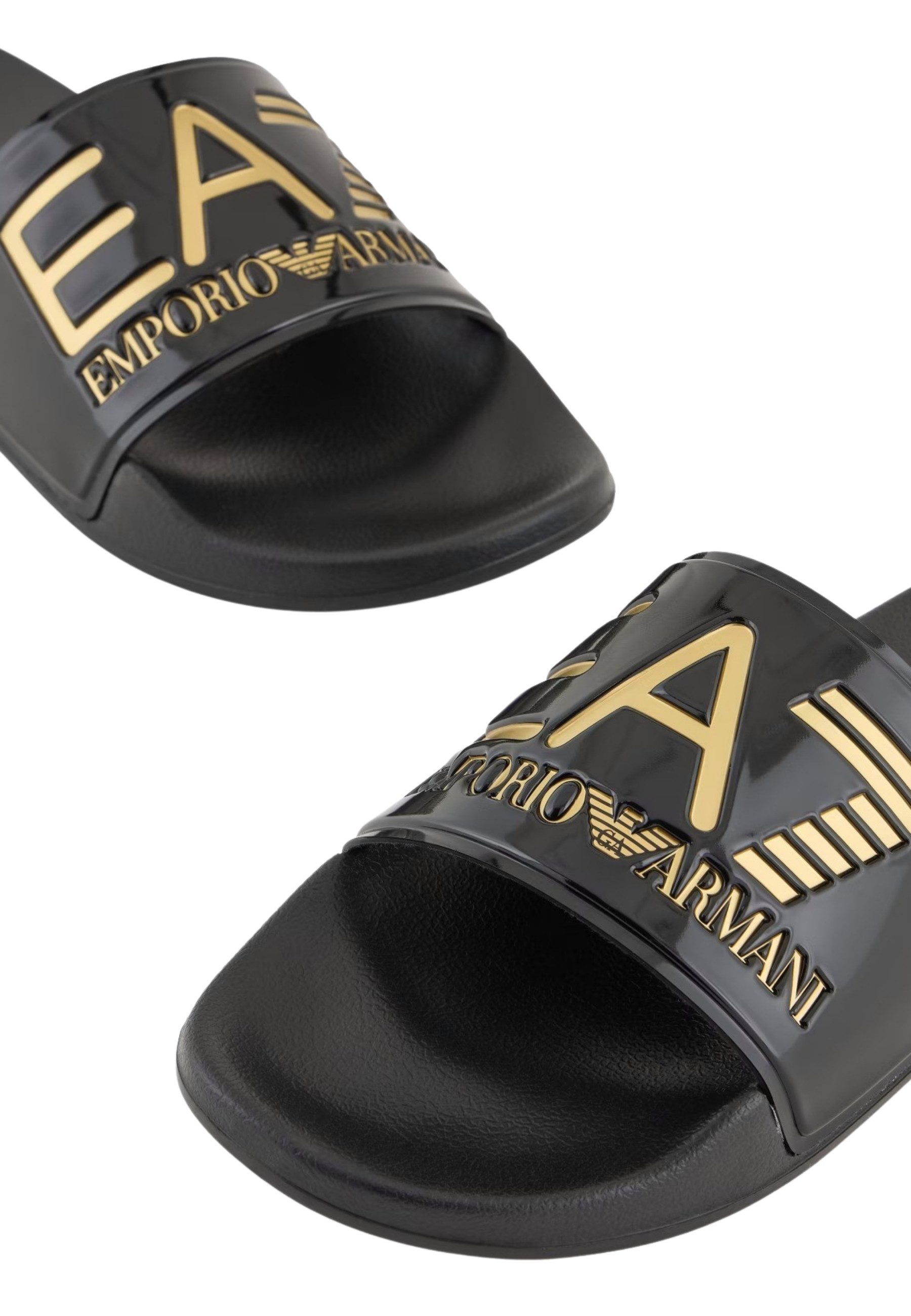 Emporio Armani Sandale Logo Slides Badesandale günstig online kaufen