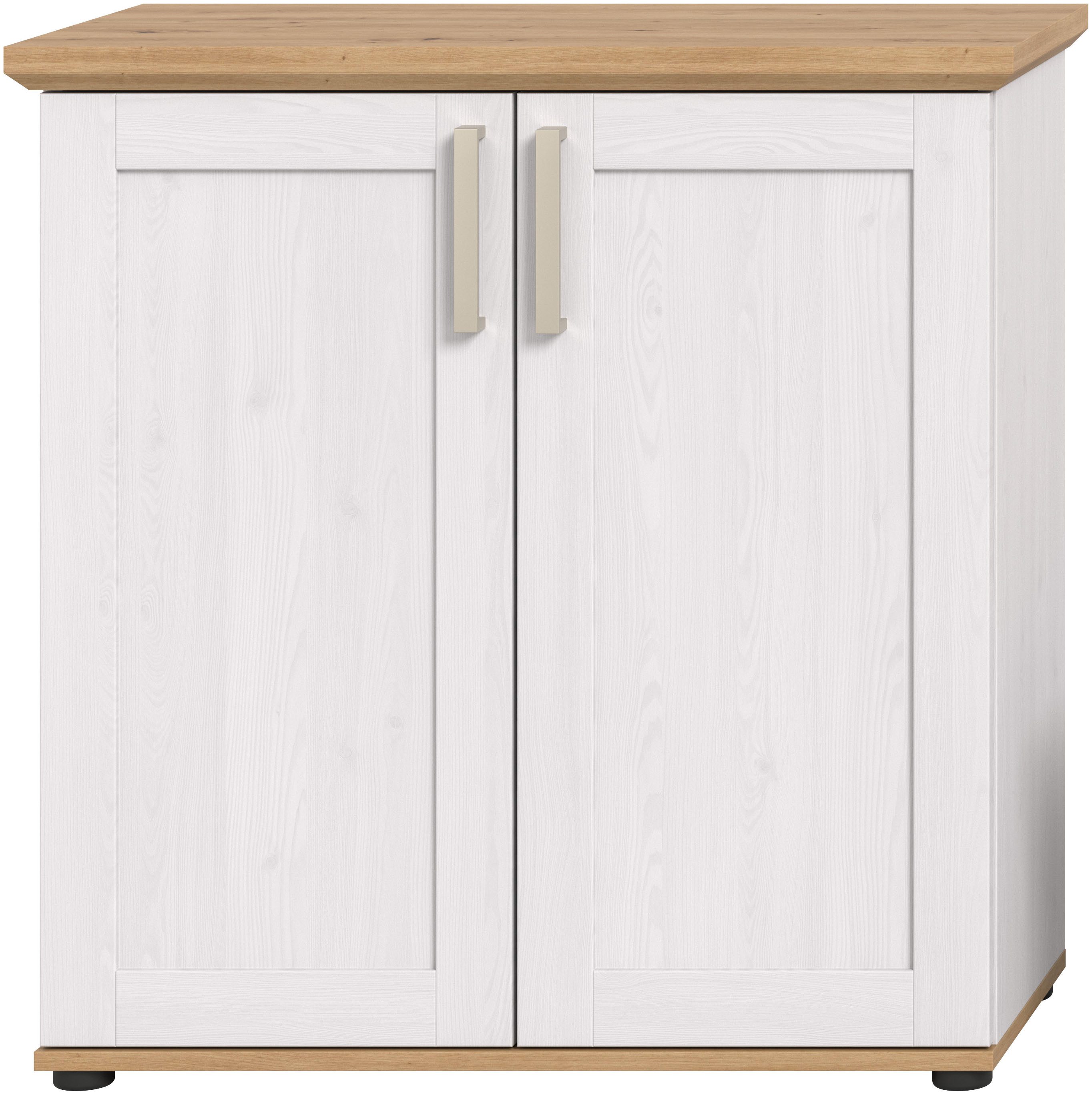 Home affaire Kommode Cosenza, Cosenza Highboard 88 cm, 2 Türen, 3 Fächer, Wohnzimmer