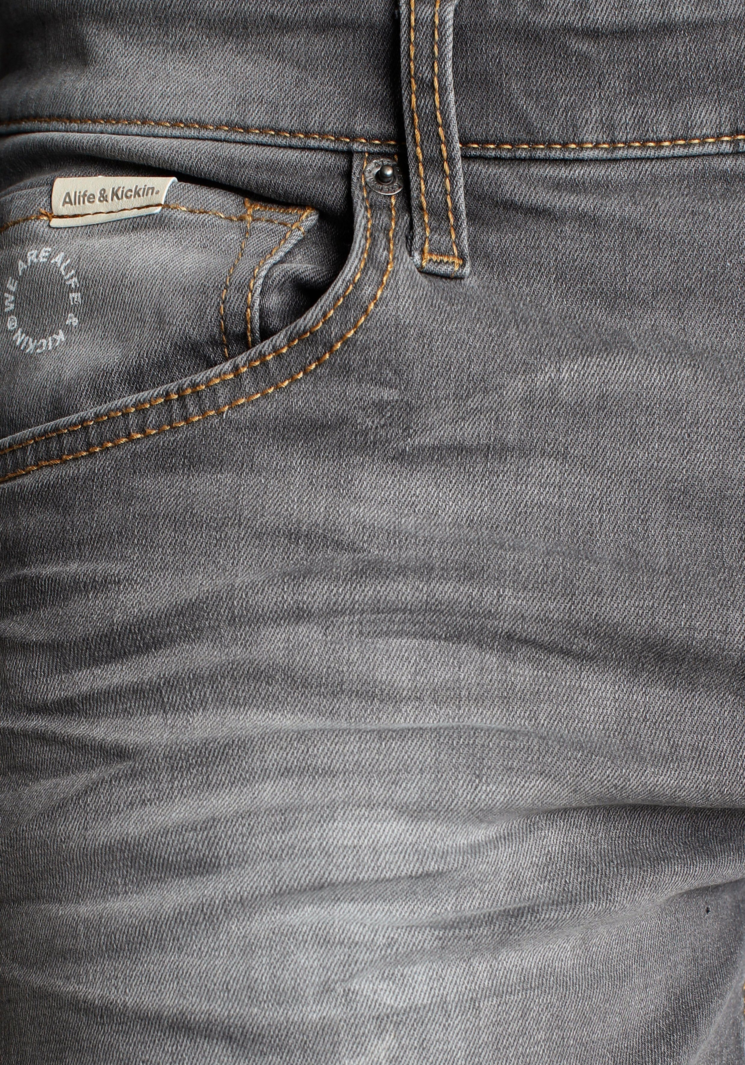 & Wash Ozon Alife wassersparende durch Produktion Ökologische, AlanAK grey dark Straight-Jeans Kickin
