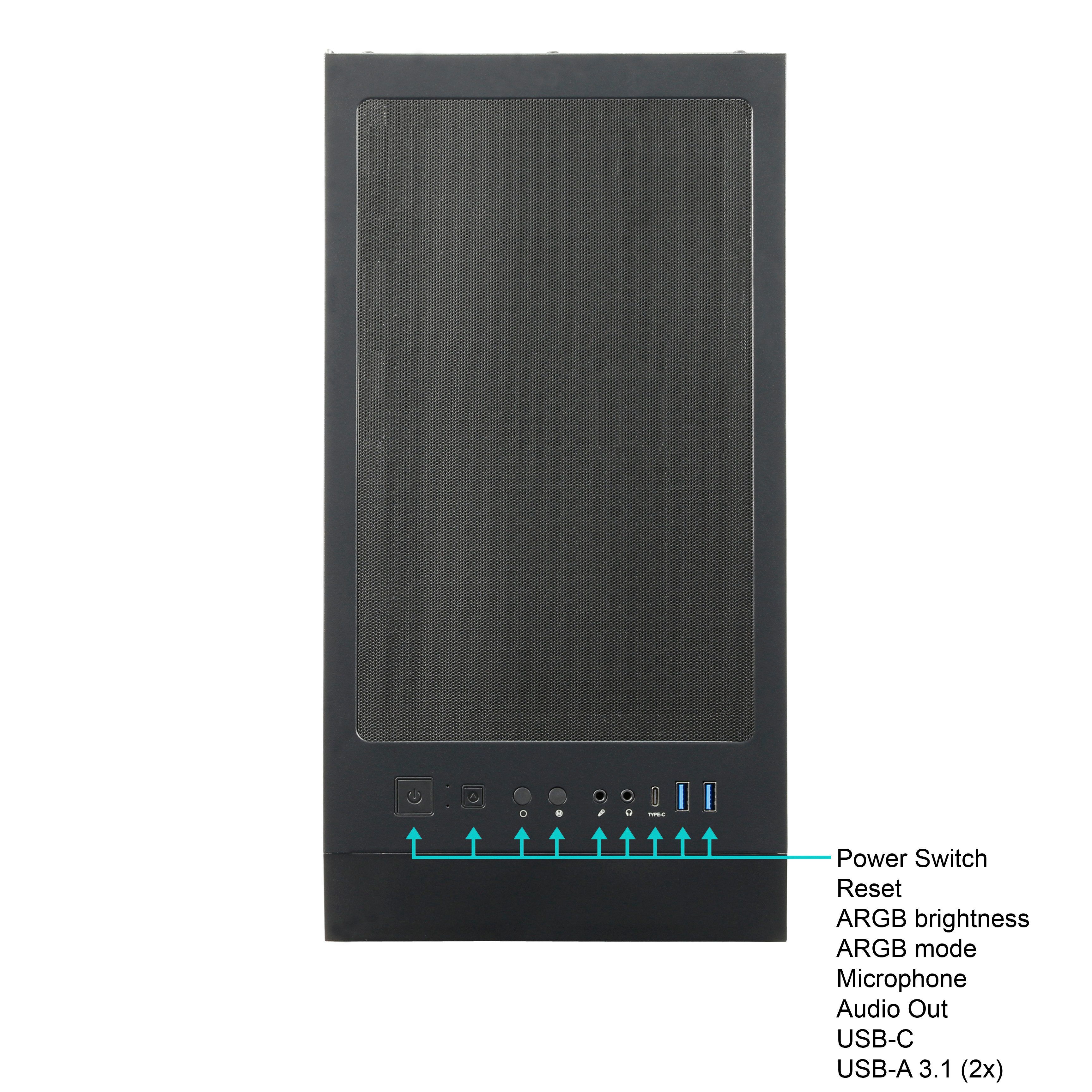 ANKERMANN-PC Mystic Gaming V3 Gaming-PC (Intel Core i5 14400F, GeForce RTX 3050, 16 GB RAM, 1000 GB SSD, Luftkühlung)