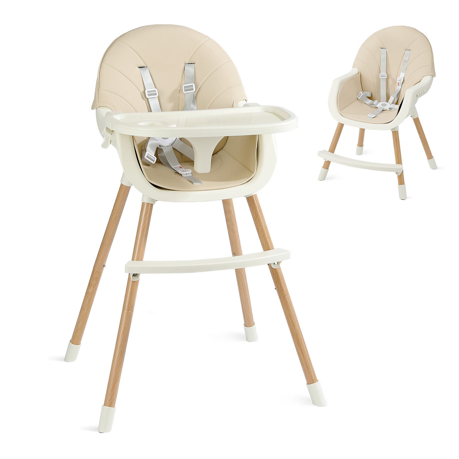 OUNUO Kinderstuhl Baby 2 in 1 Kindersitz Multfunktional Kinderstuhl günstig online kaufen