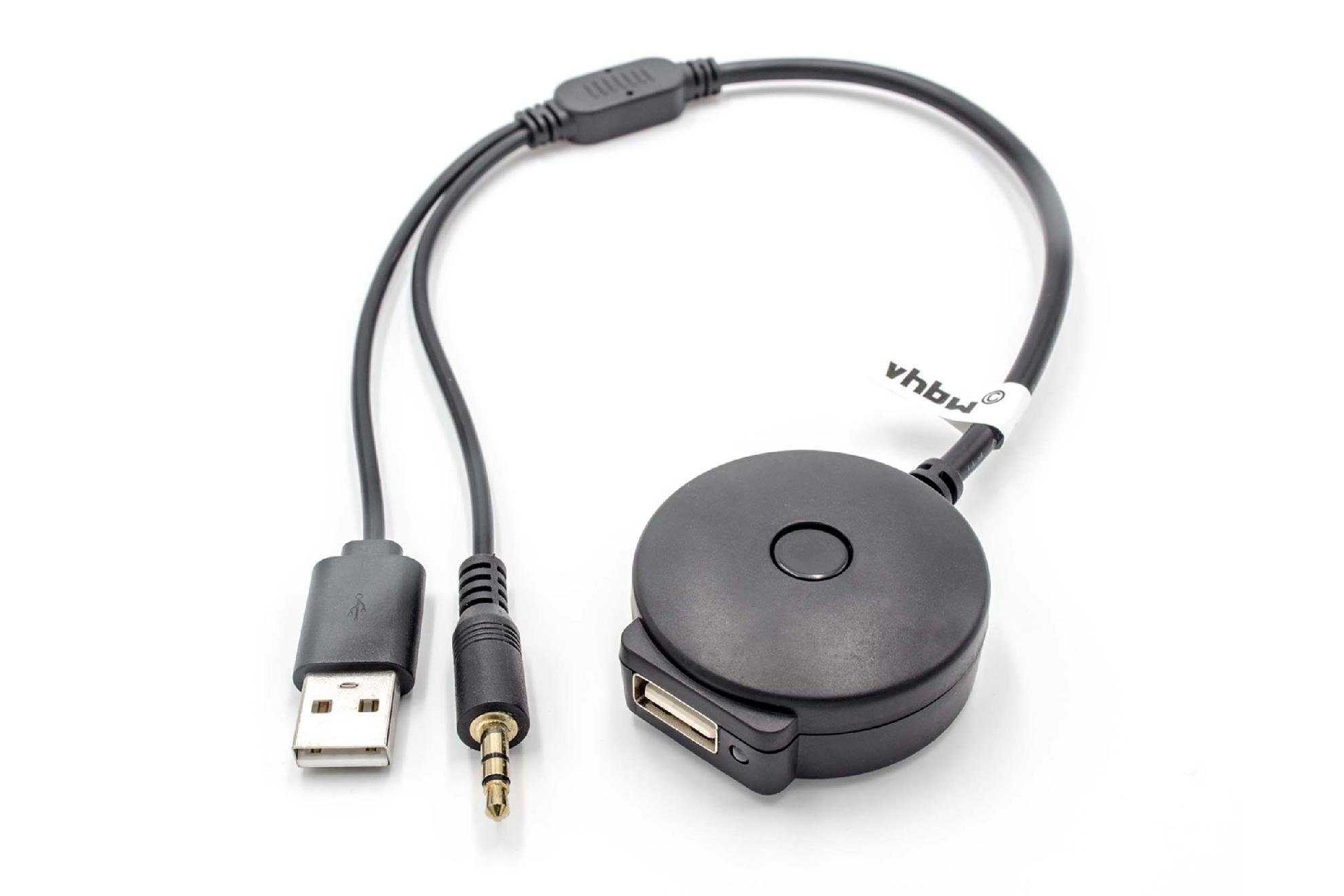 vhbw Audio-Kabel, passend für BMW ab Bj. 03/2007 Series 3 Cabrio, X5 Fahrzeug / Mobilfunk