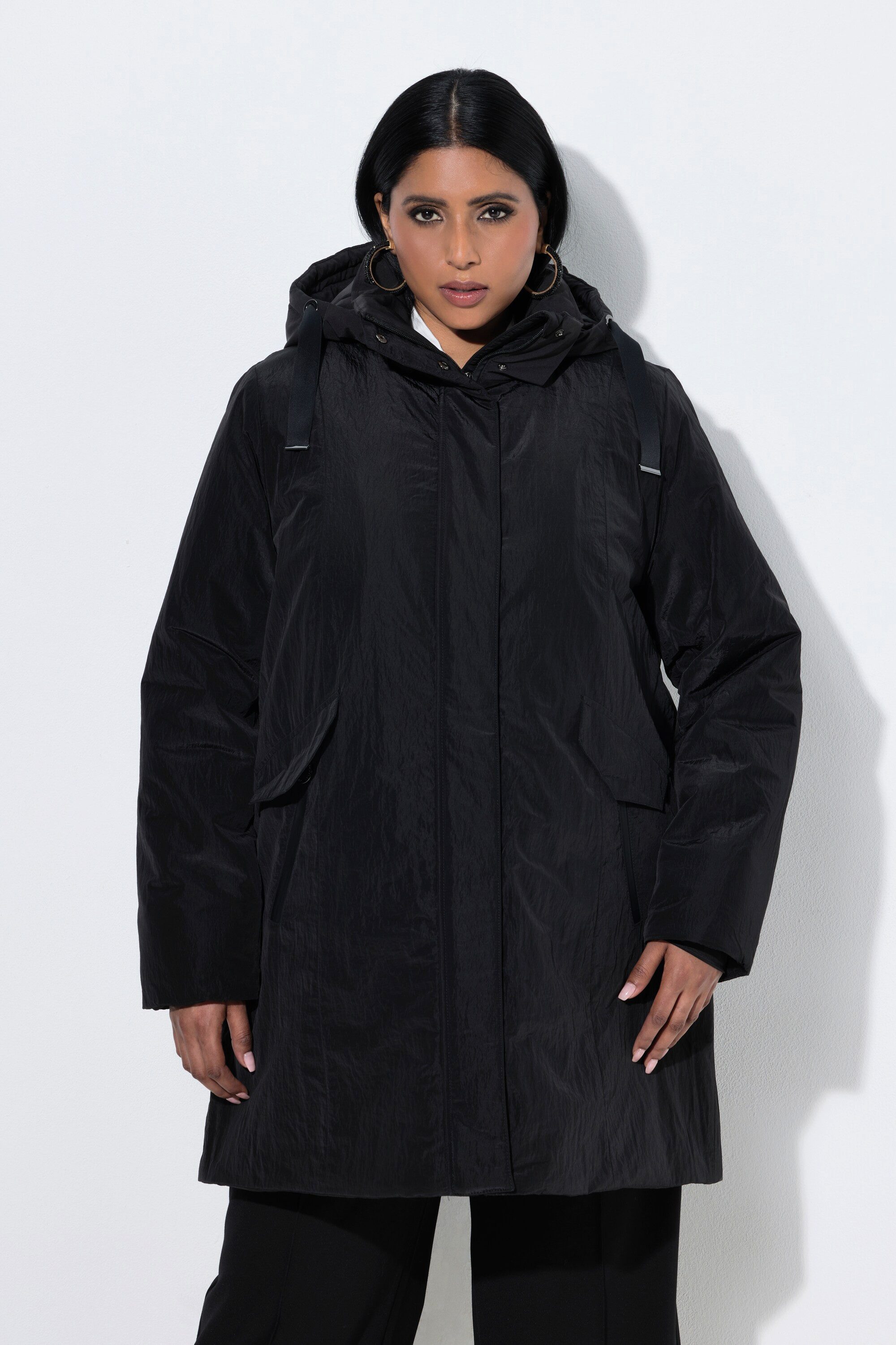 Ulla Popken Funktionsjacke Sympatex Funktions-Jacke wasserdicht Kapuze