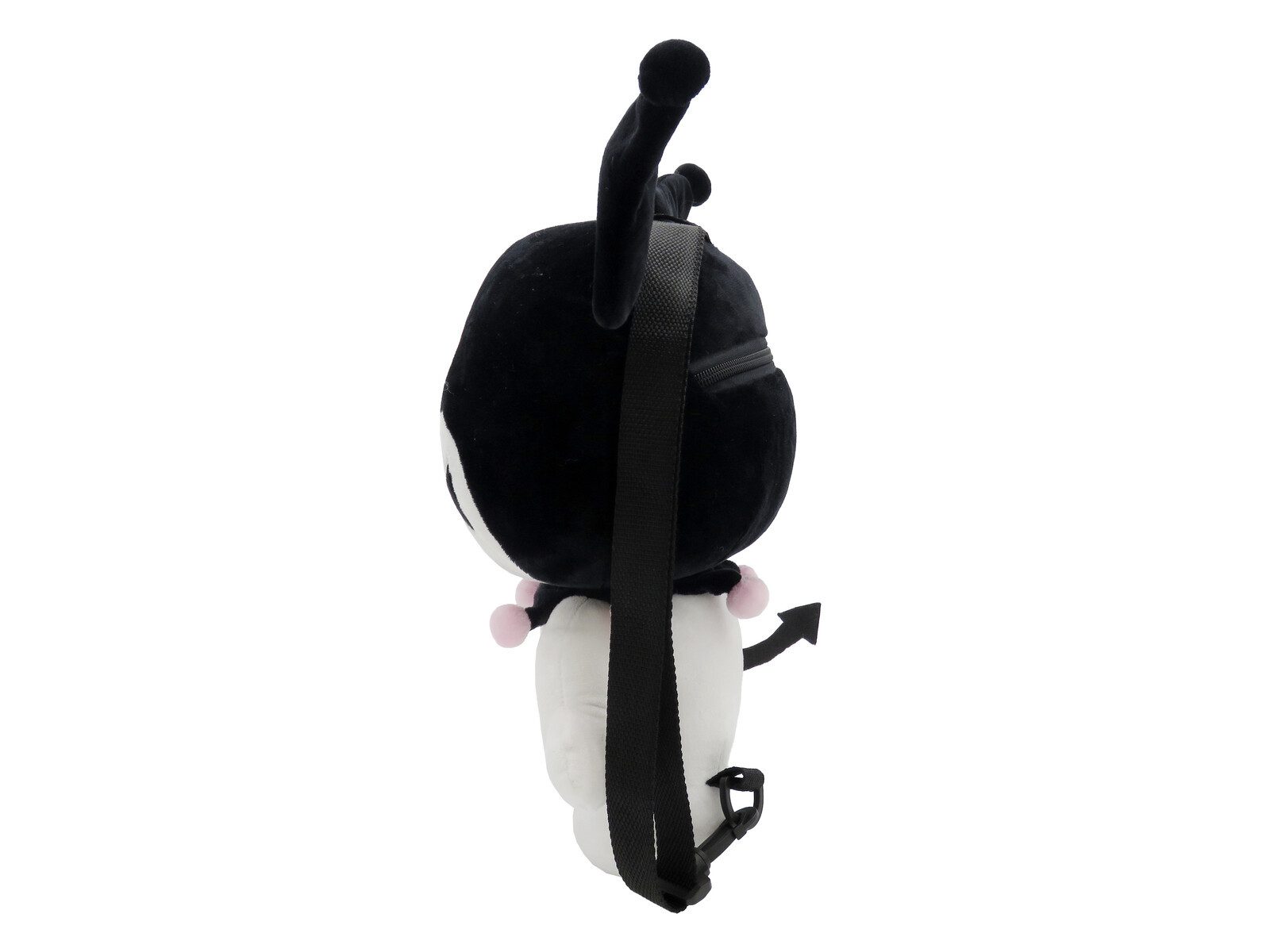 Hello Kitty Kinderrucksack - Kuromi Plüschrucksack kuschelig mit Reißverschluss (1-tlg)