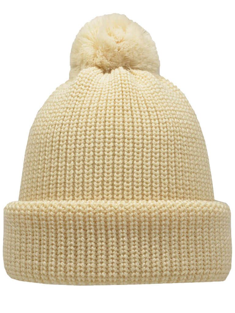 FRIESEN Friesennerz Bommelmütze Unisex Pudelmütze "Skat mit dem Klabautermann" Mütze 100% Schurwolle