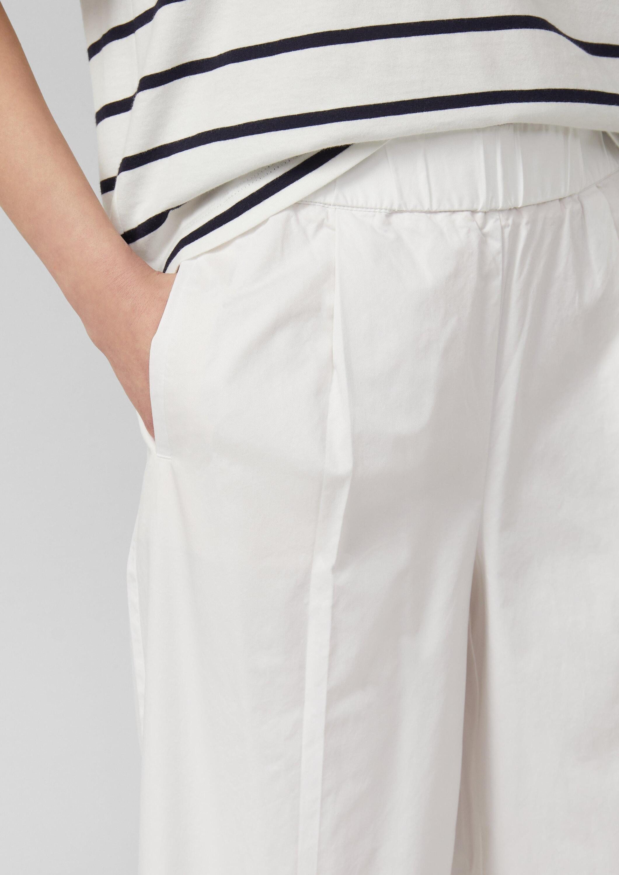 s.Oliver Culotte Hose Wide-Leg-Culotte aus Twill – Bild 4 von 5