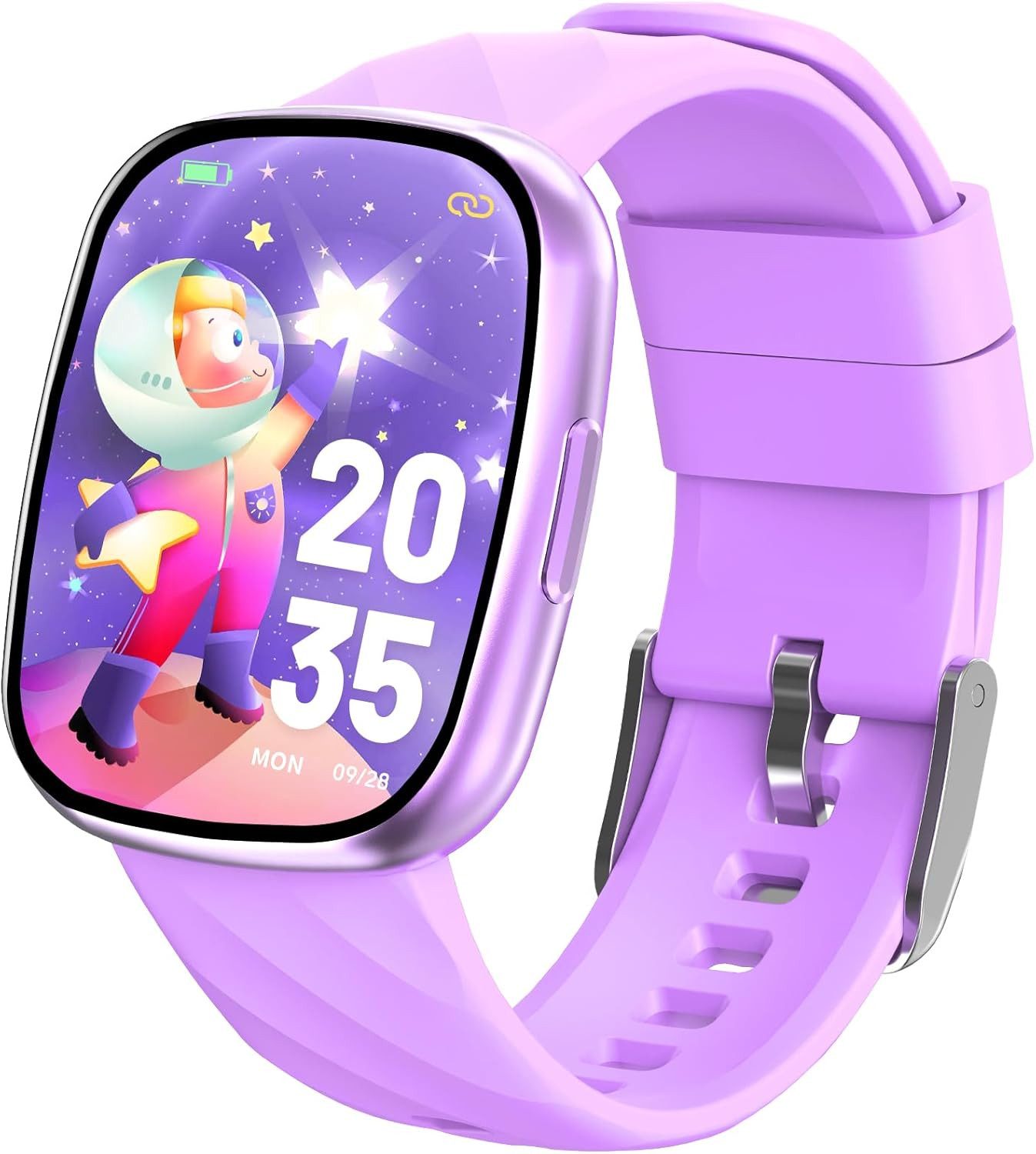 PTHTECHUS Kinder GPS Telefonfunktion mit SPO2 Schlafmonitor IP68 Smartwatch (1.75 Zoll, Android/iOS), Anrufe & Nachrichten, 100+ Sportmodi, Wasserdicht IP68 Tracker