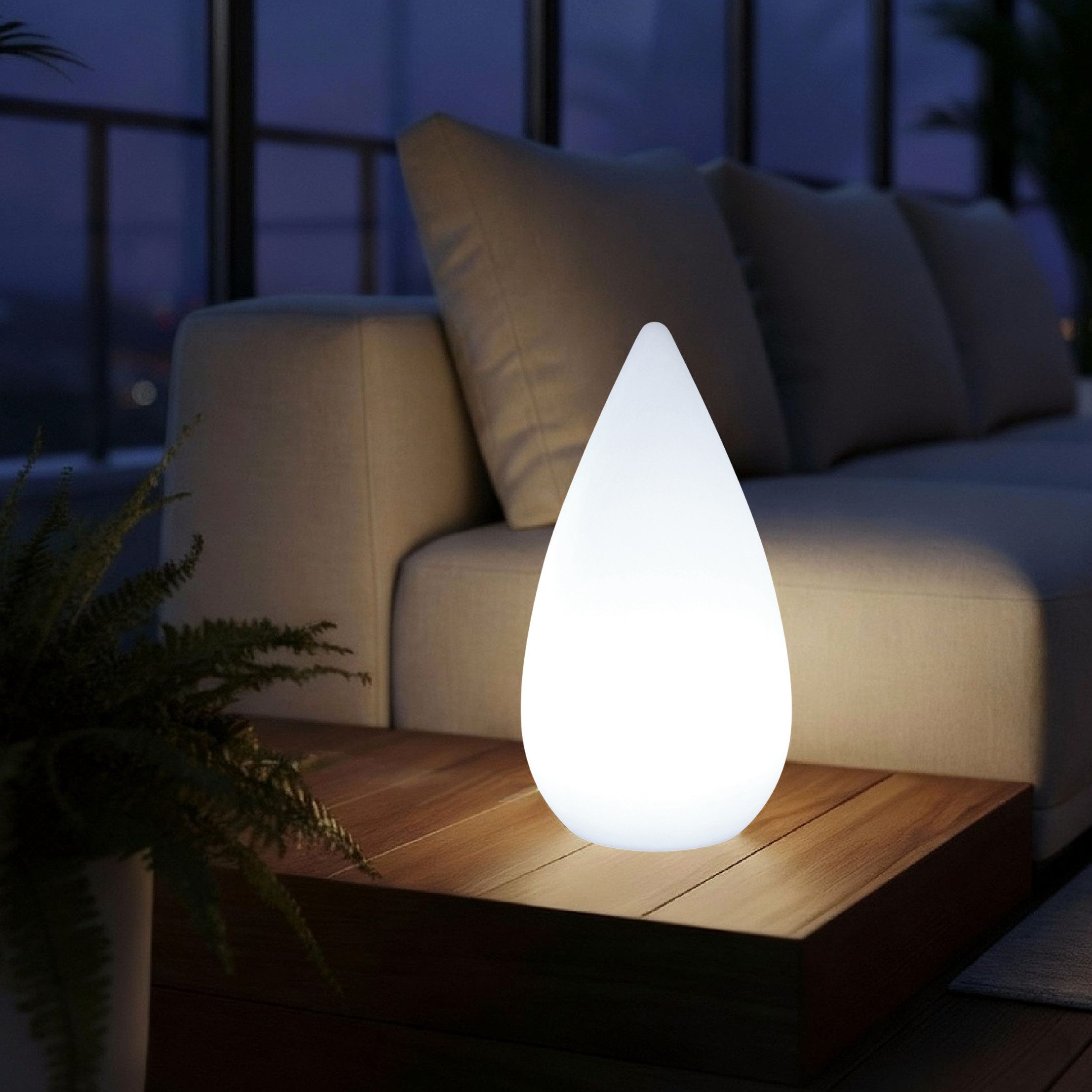 Arnusa LED Tischleuchte Saunalampe Kegellampe PL109 RGB Farbwechsel Nachtti günstig online kaufen