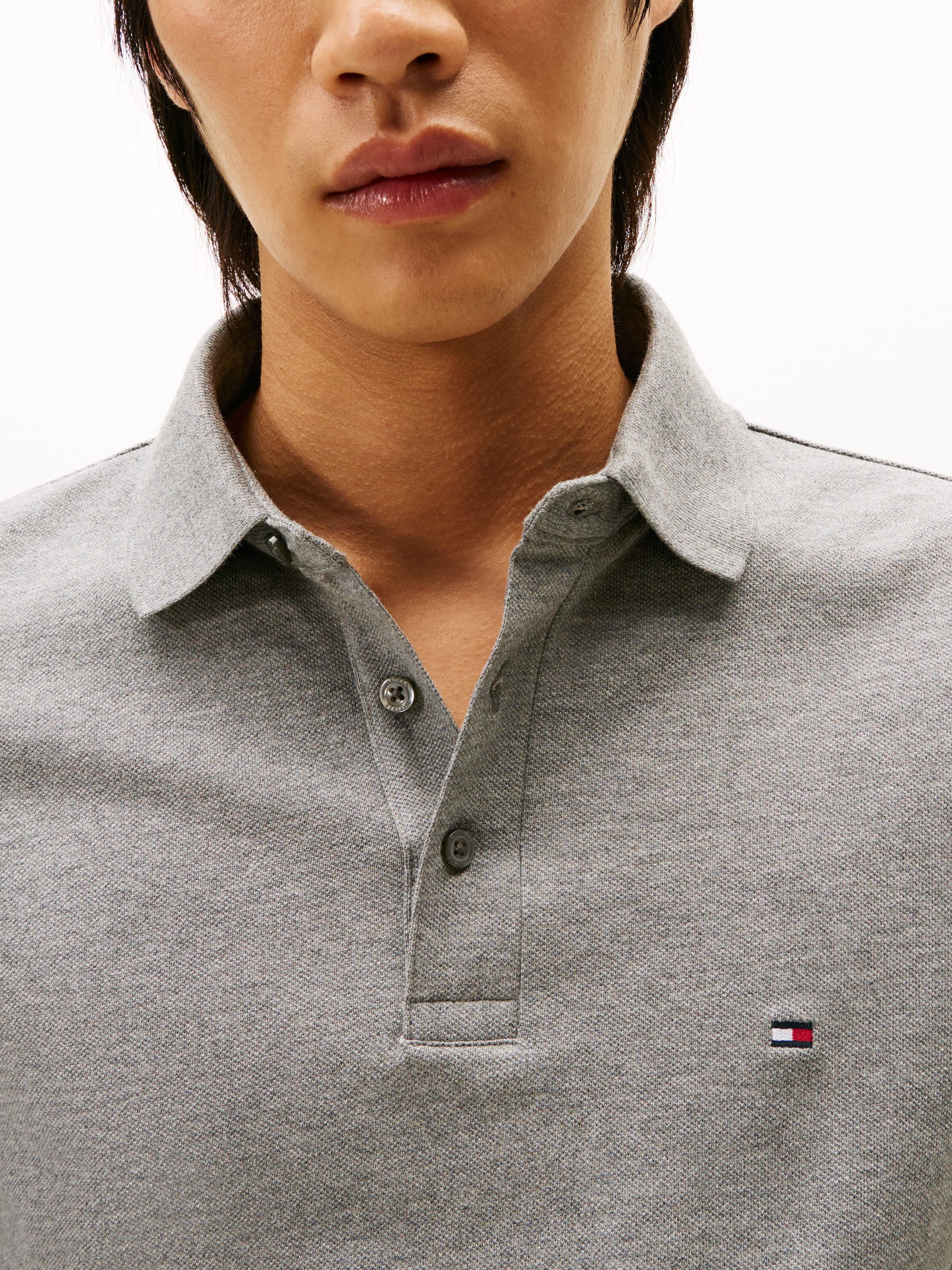 Tommy Hilfiger Langarm-Poloshirt 1985 SLIM LS POLO – Bild 4 von 5