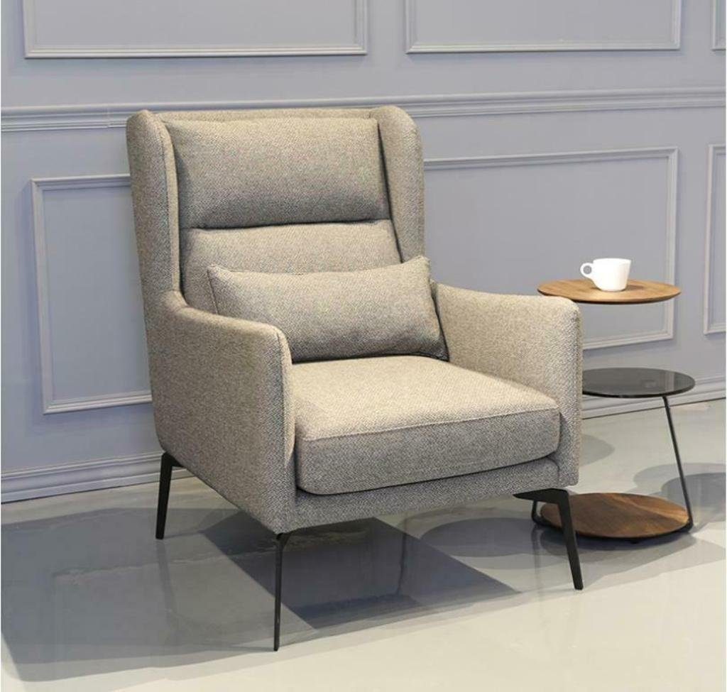JVmoebel Sessel Sessel Stuhl Polster Fernseh leder Textil Holz Stoff Design Relax