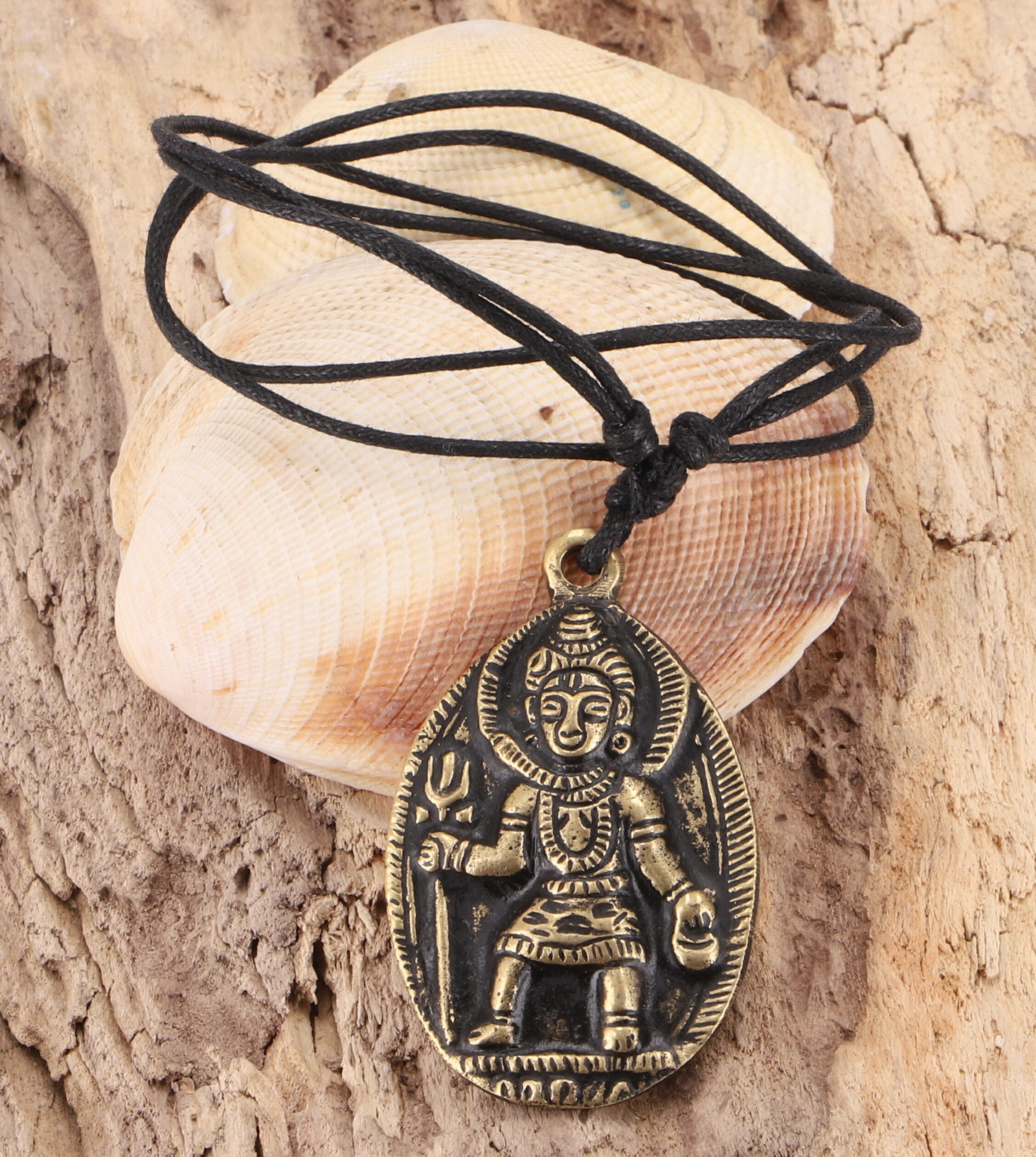 Guru-Shop Kettenanhänger Handgefertigtes Shiva Amulett Kette,.. günstig online kaufen