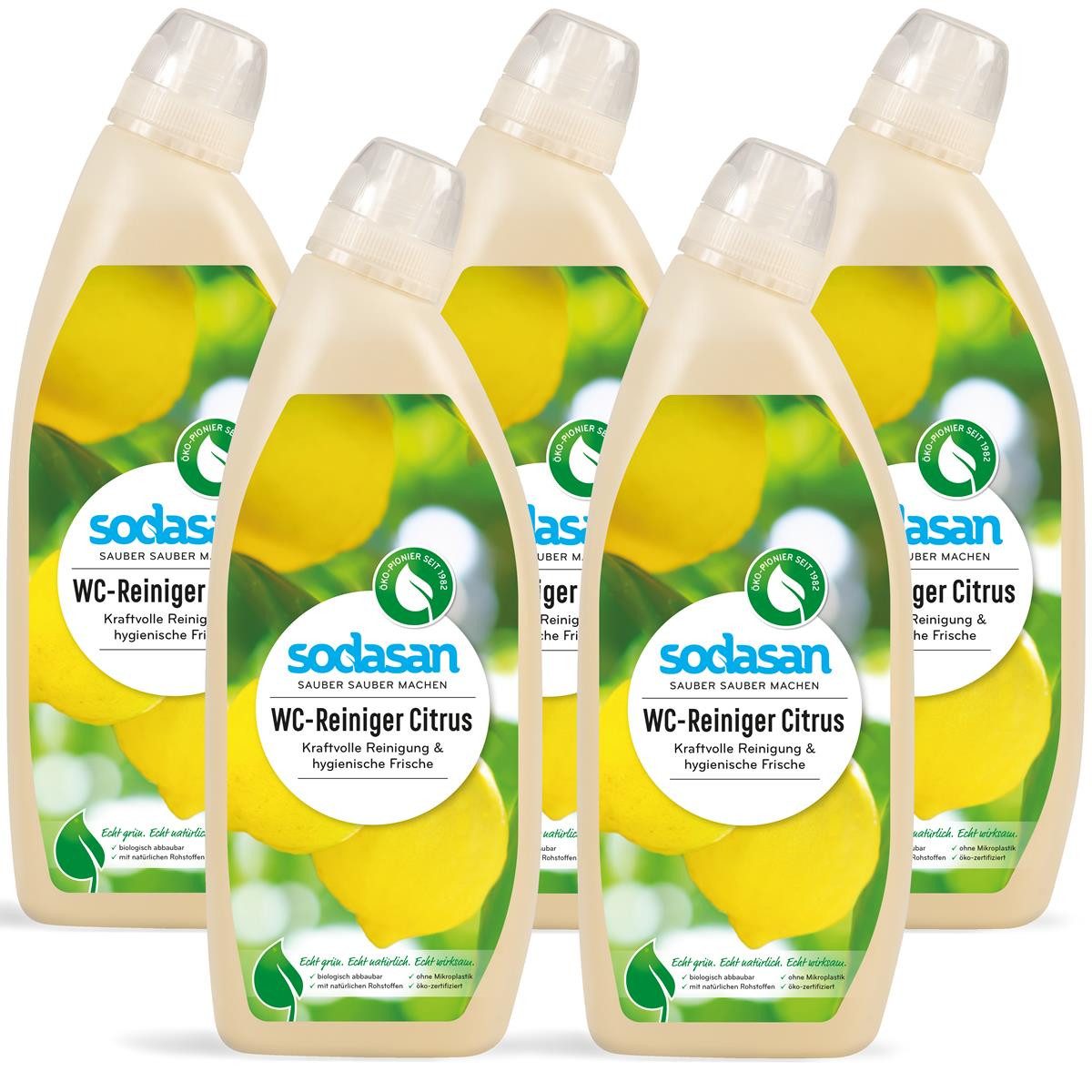 Sodasan WC-Reiniger Citrus 0,75L (5er Pack) WC-Reiniger
