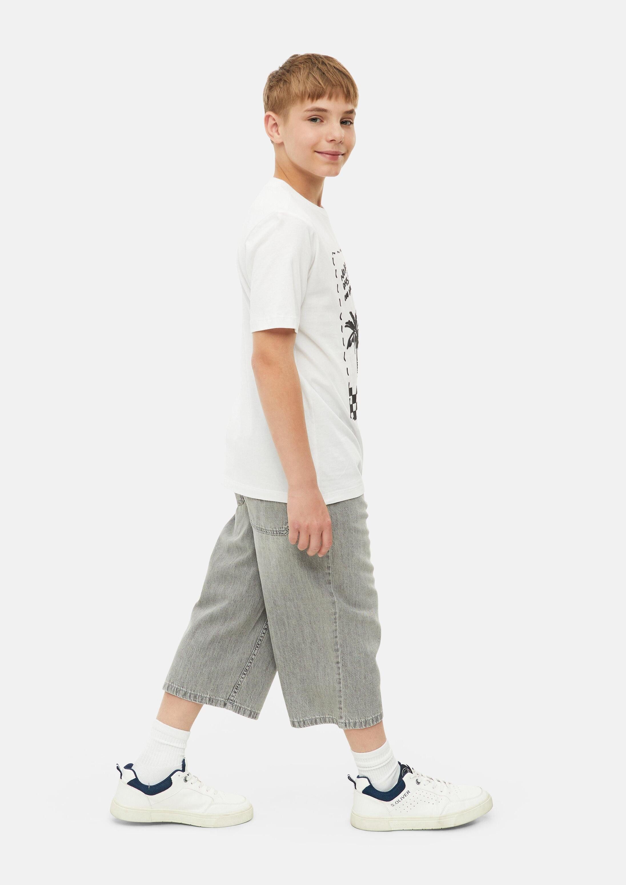 s.Oliver Jeansshorts Jeans-Hose BAGGY Jeans Skater / Regular Fit / Mid Rise / Wide Leg