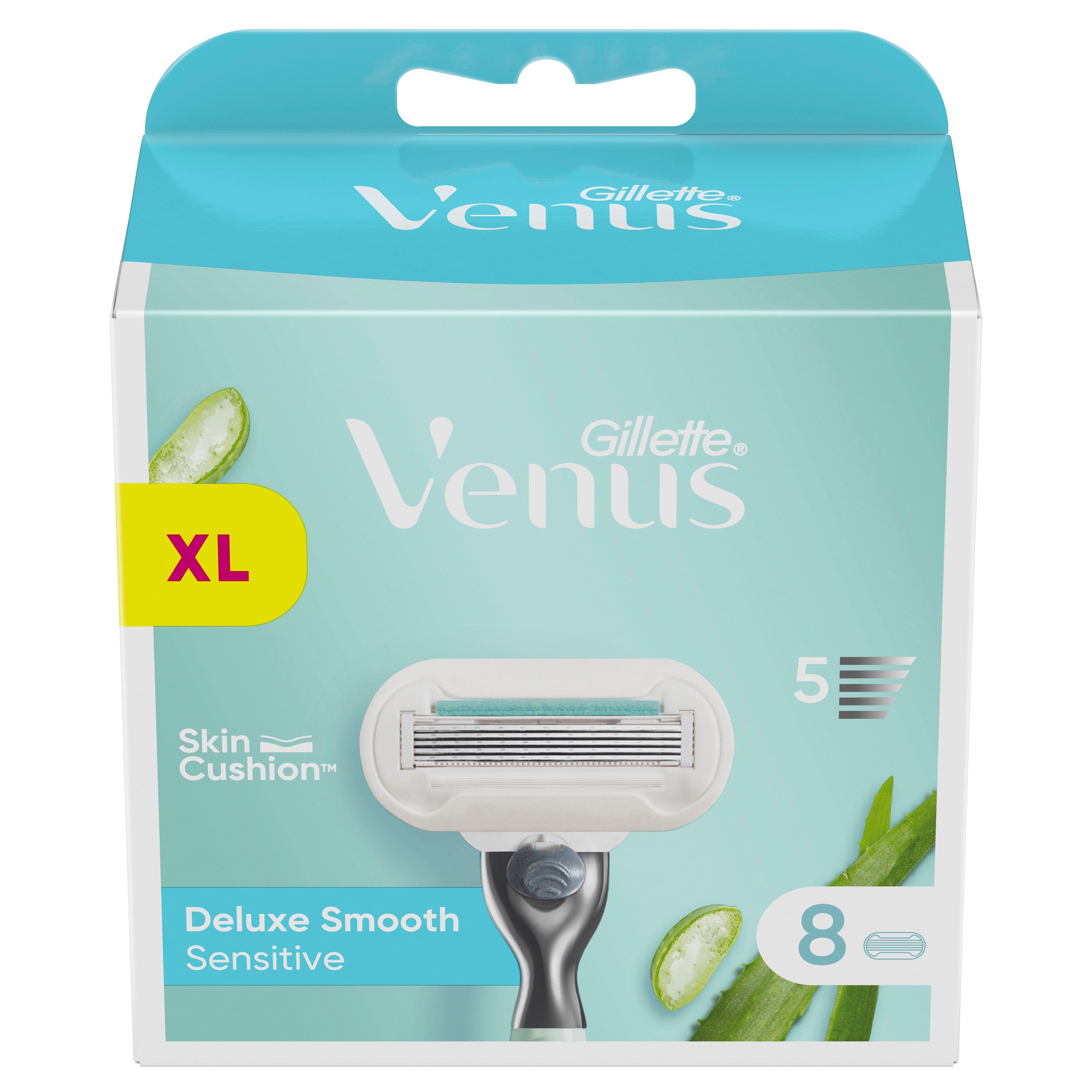 8St. Venus Gillette Rasierklingen - Smooth Deluxe Sensitive
