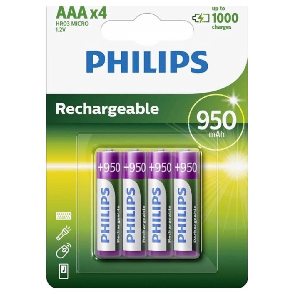 Akku AAA 950mAh, 4er Akku