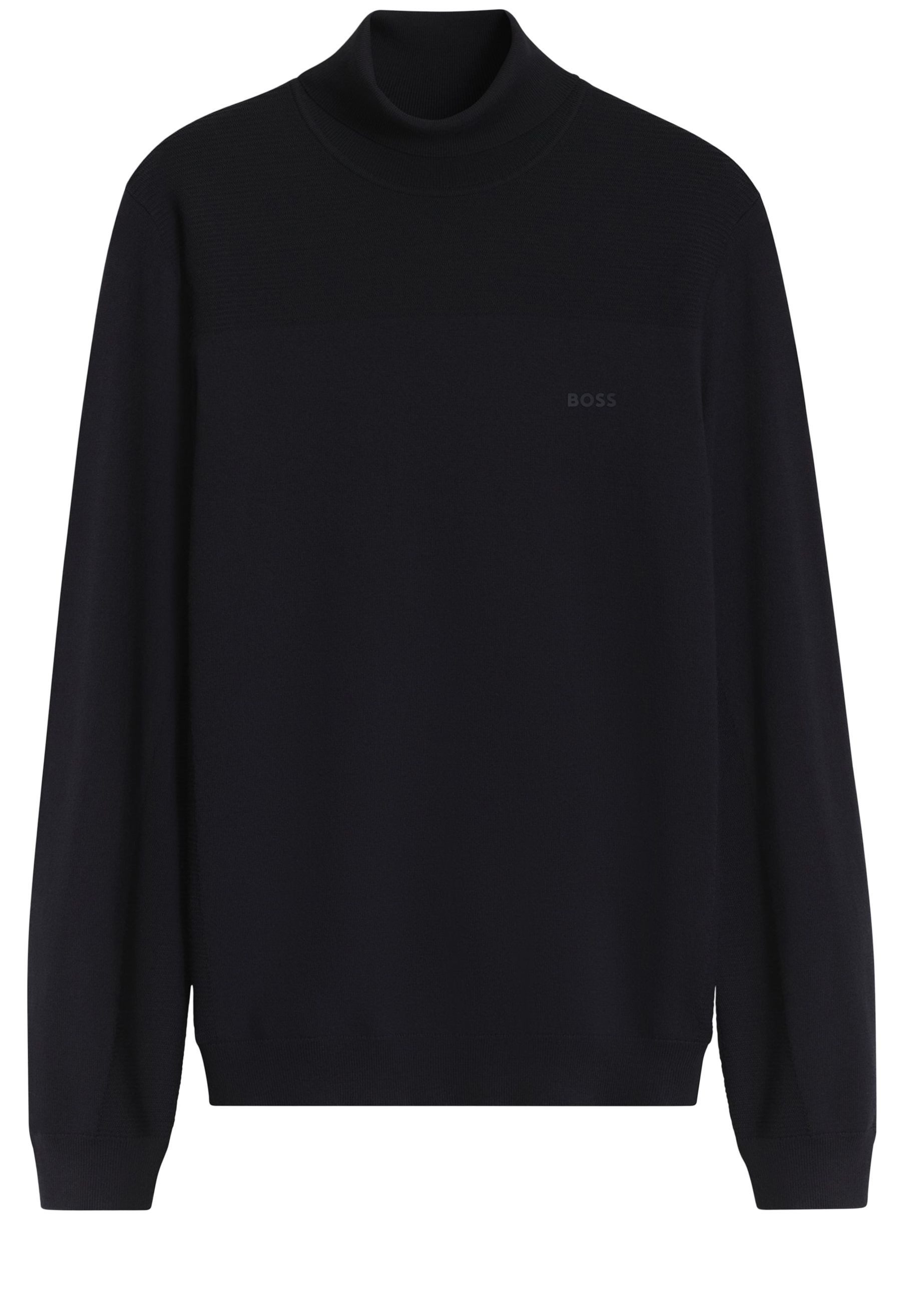 BOSS GREEN Strickpullover Momentum mit strukturierten Details (1-tlg)
