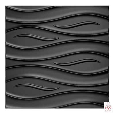 IKHEMalarka 3D Wandpaneel 3D Paneele PVC Kunststoffpaneele, BxL: 50,00x50,00 cm, 0,25 qm, (1 Stück, 3D Wandpaneele Deckenpaneele) hochwertige & harte PVC 3D Platten Wand & Decke
