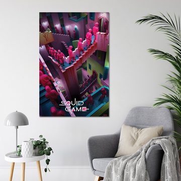 PYRAMID Poster Squid Game Poster Crazy Stairs Netflix 61 x 91,5 cm